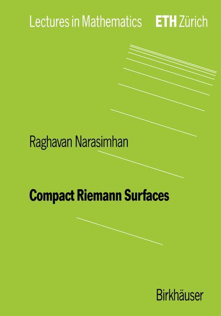 Vorderes Coverbild Compact Riemann Surfaces