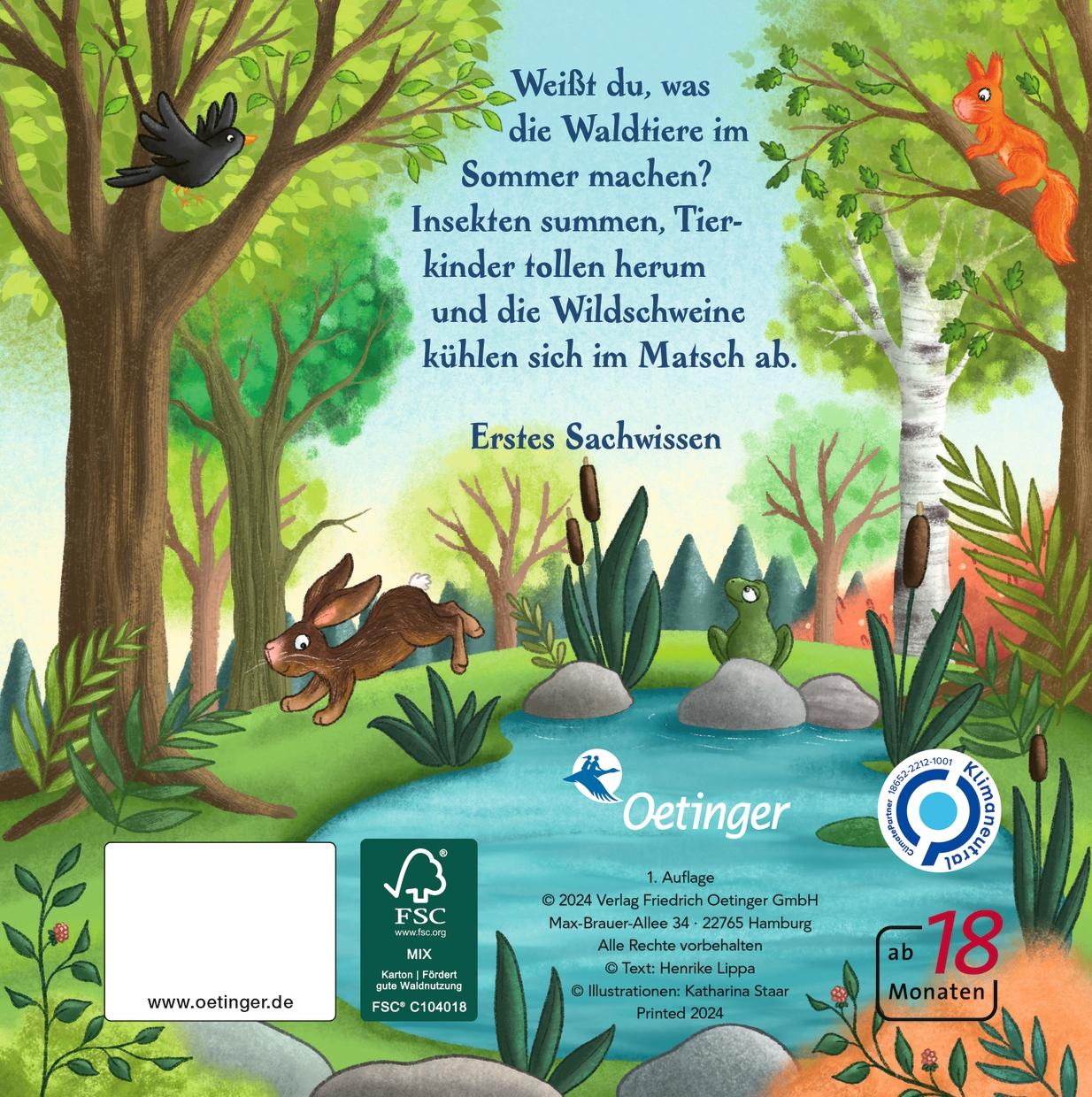 Rückseitencover Es wird Sommer hier im Wald