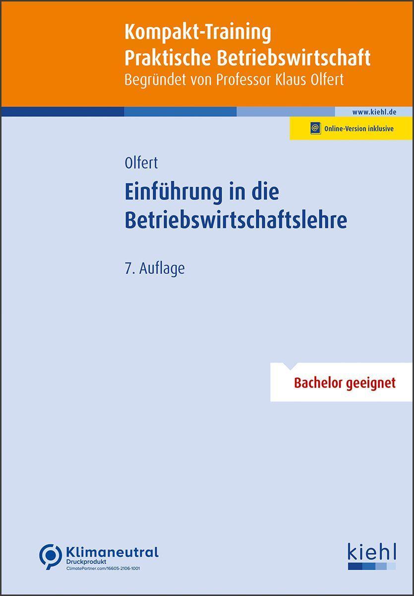 Vorderes Coverbild Kompakt-Training Einführung in die Betriebswirtschaftslehre