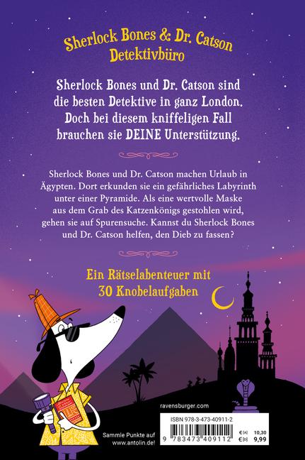 Beispielinhalt (Bild) Meisterdetektiv Sherlock Bones, Band 2 - Die verfluchte Maske