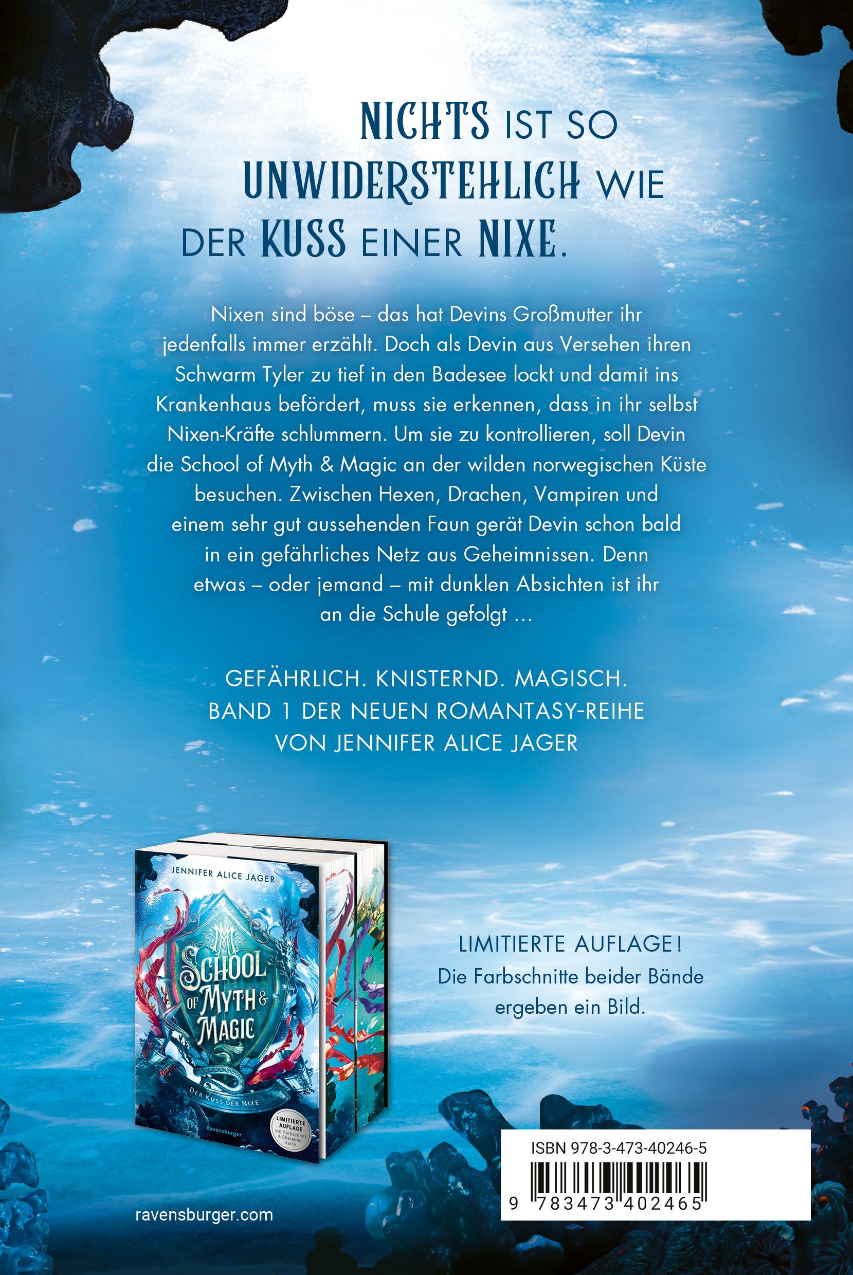 Rückseitencover School of Myth & Magic, Band 1 - Der Kuss der Nixe