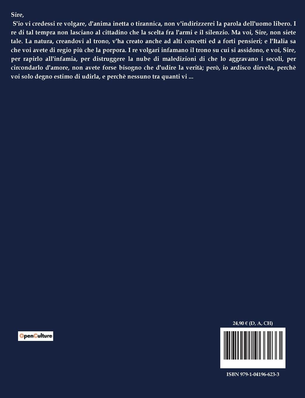 Rückseitencover SCRITTI DI POLITICA ED ECONOMIA - VOLUME I