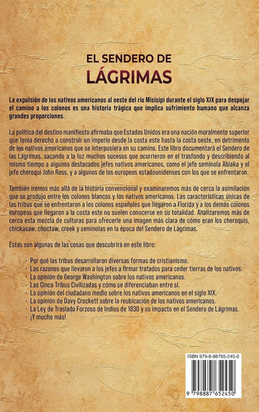 Rückseitencover El Sendero de Lágrimas