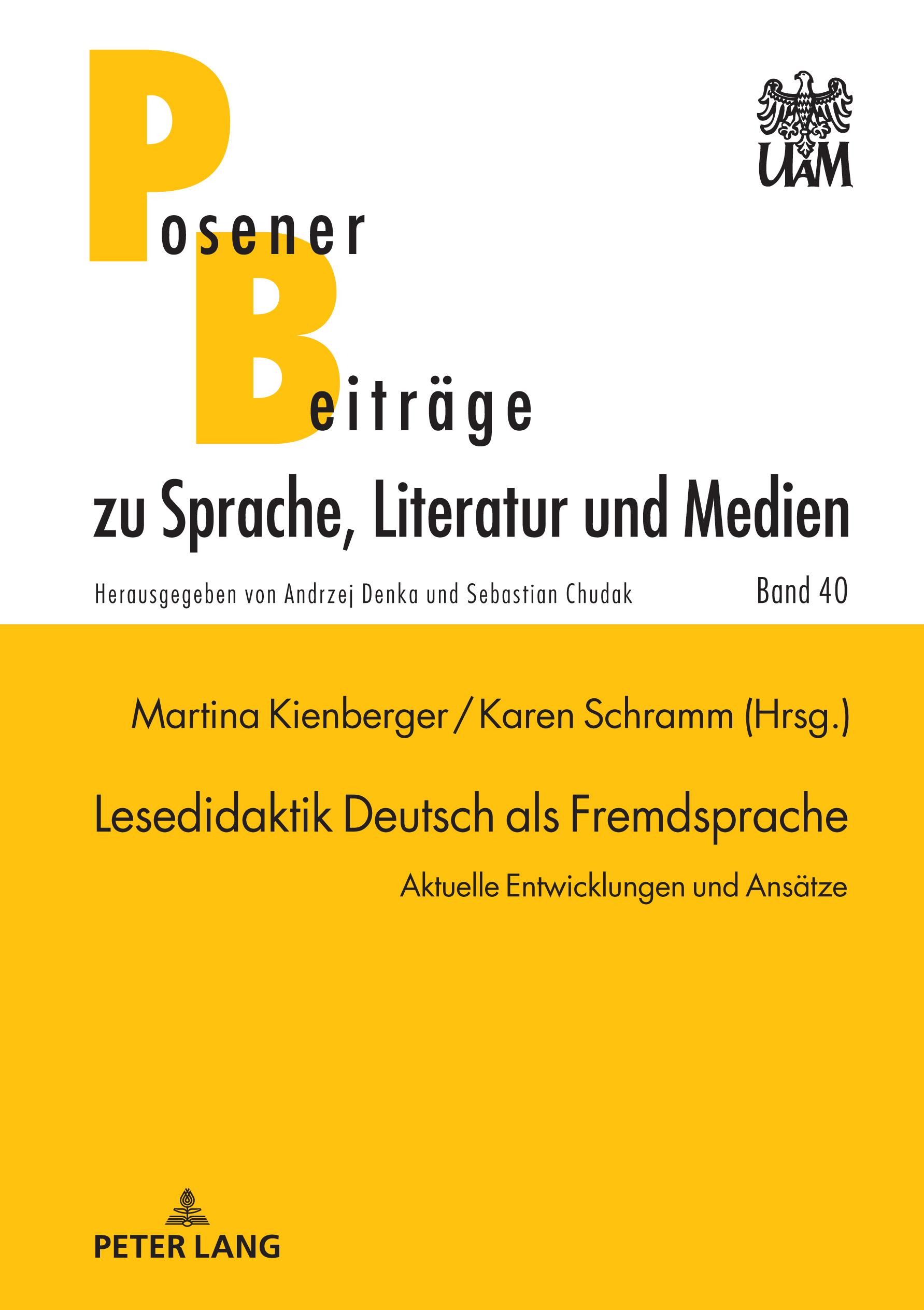 Vorderes Coverbild Lesedidaktik Deutsch als Fremdsprache