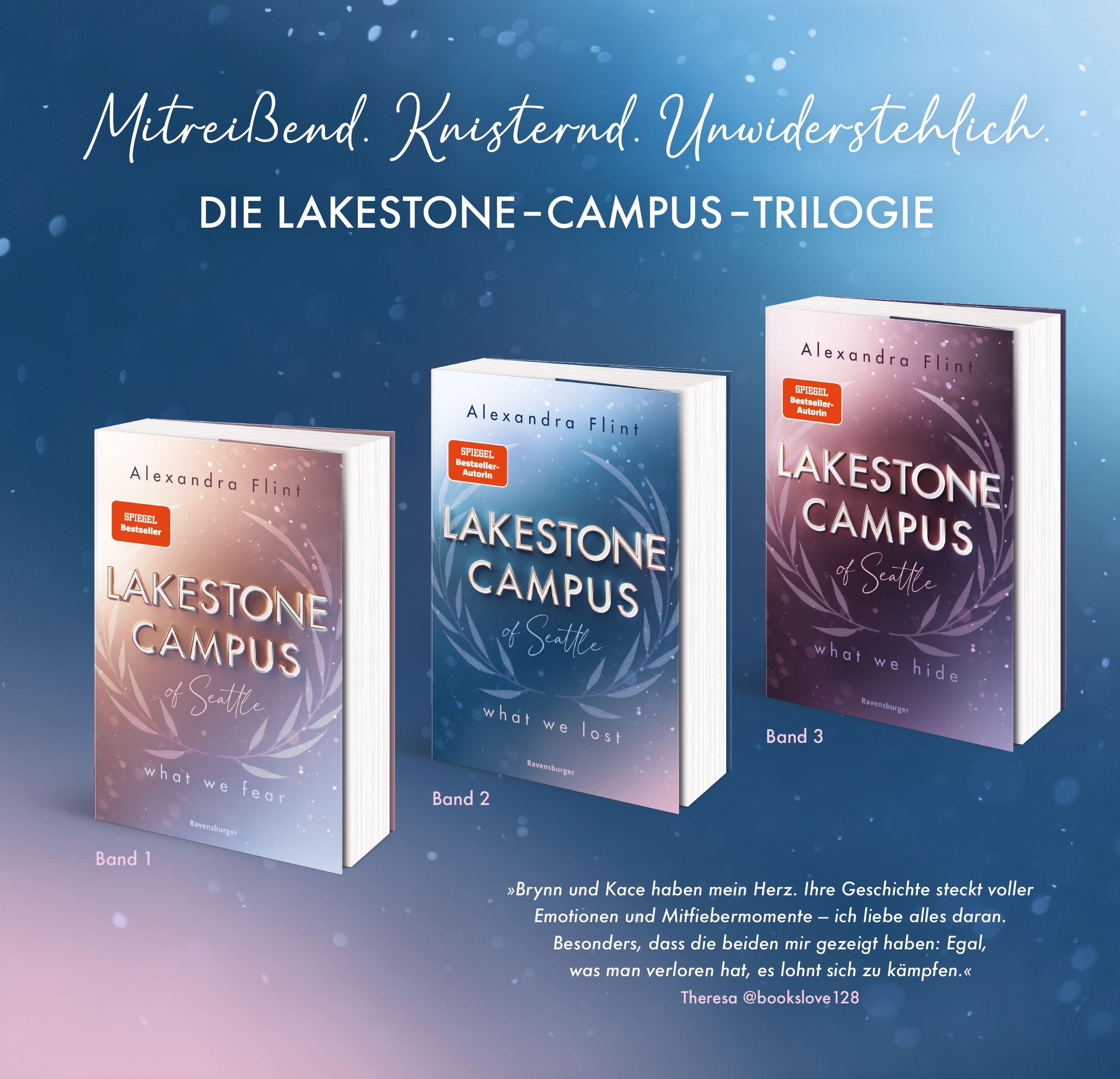 Beispielinhalt (Bild) Lakestone Campus of Seattle, Band 2 - What We Lost