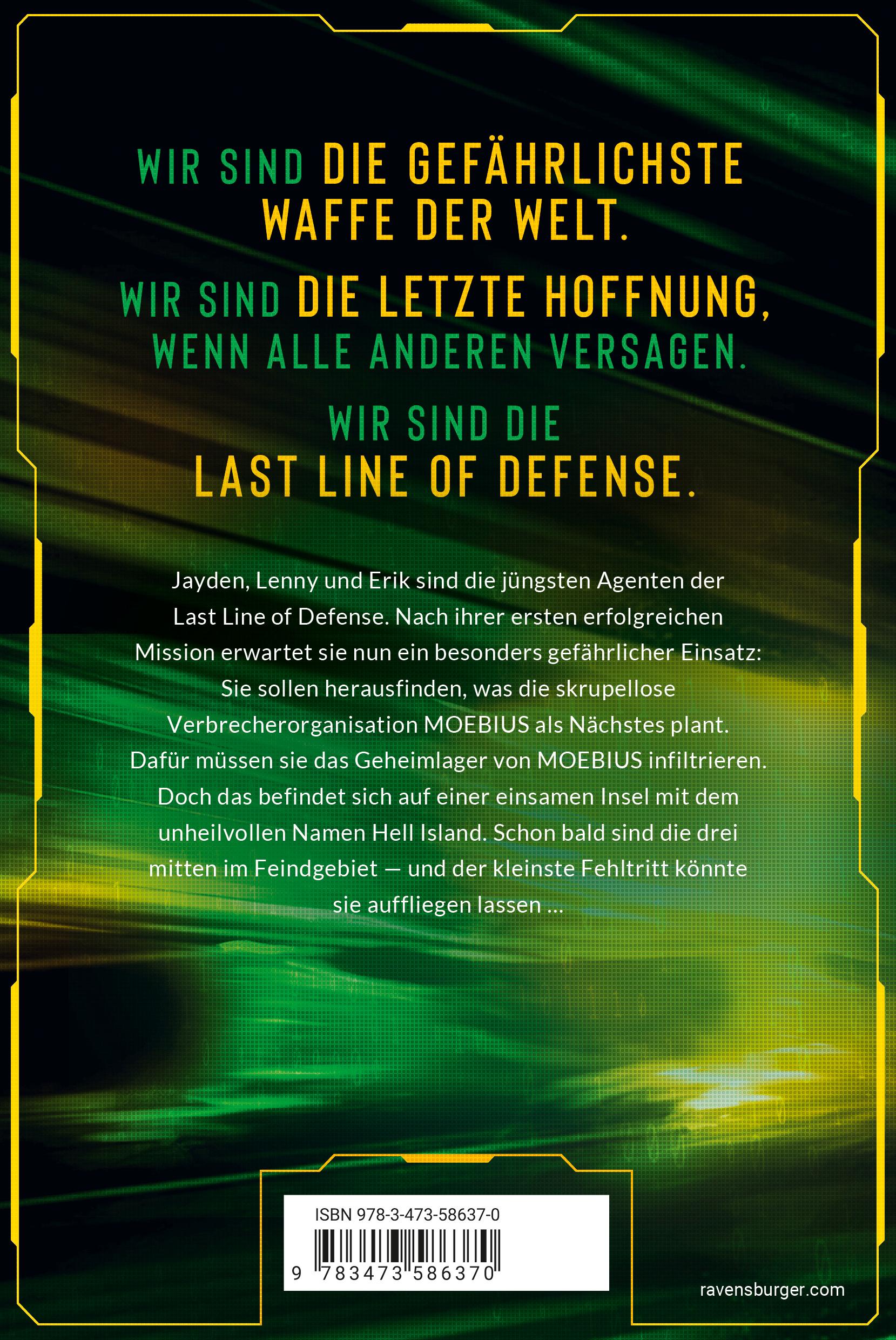 Rückseitencover Last Line of Defense, Band 2 - Die Bedrohung