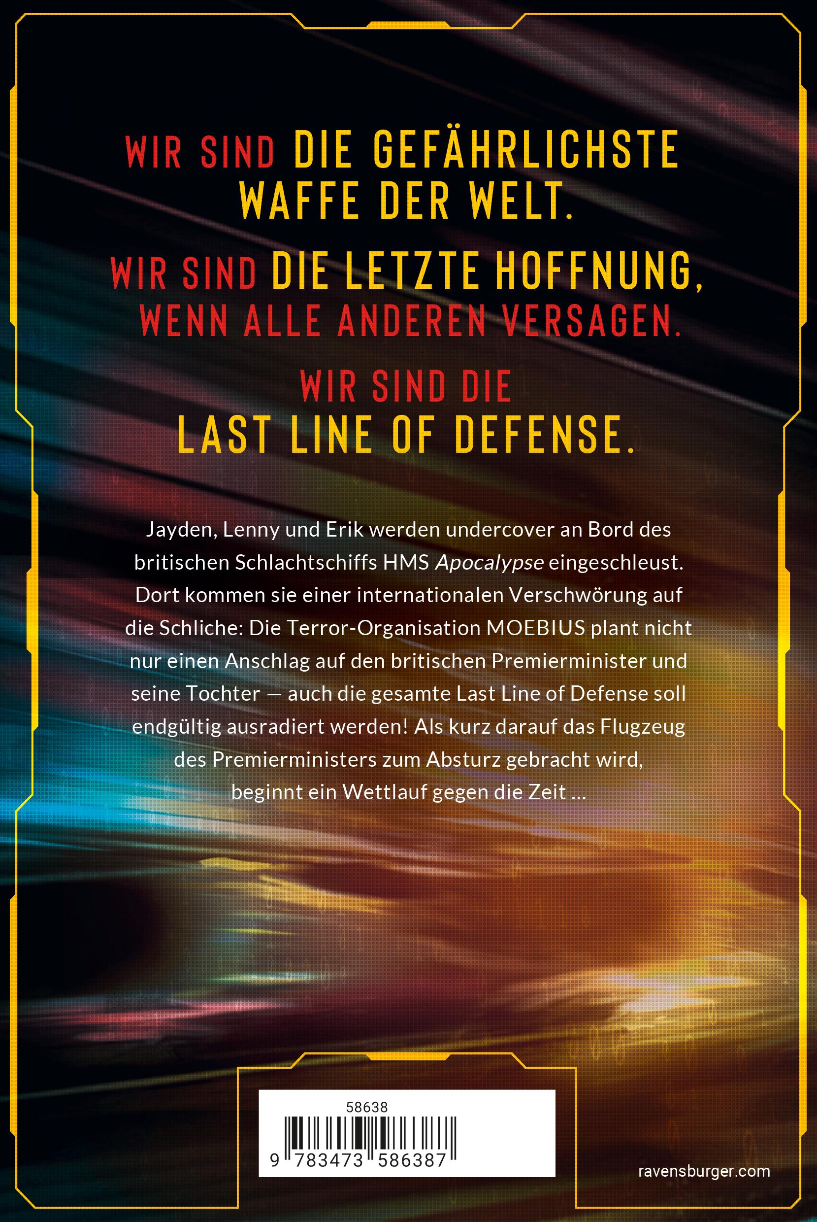 Rückseitencover Last Line of Defense, Band 3 - Der Crash