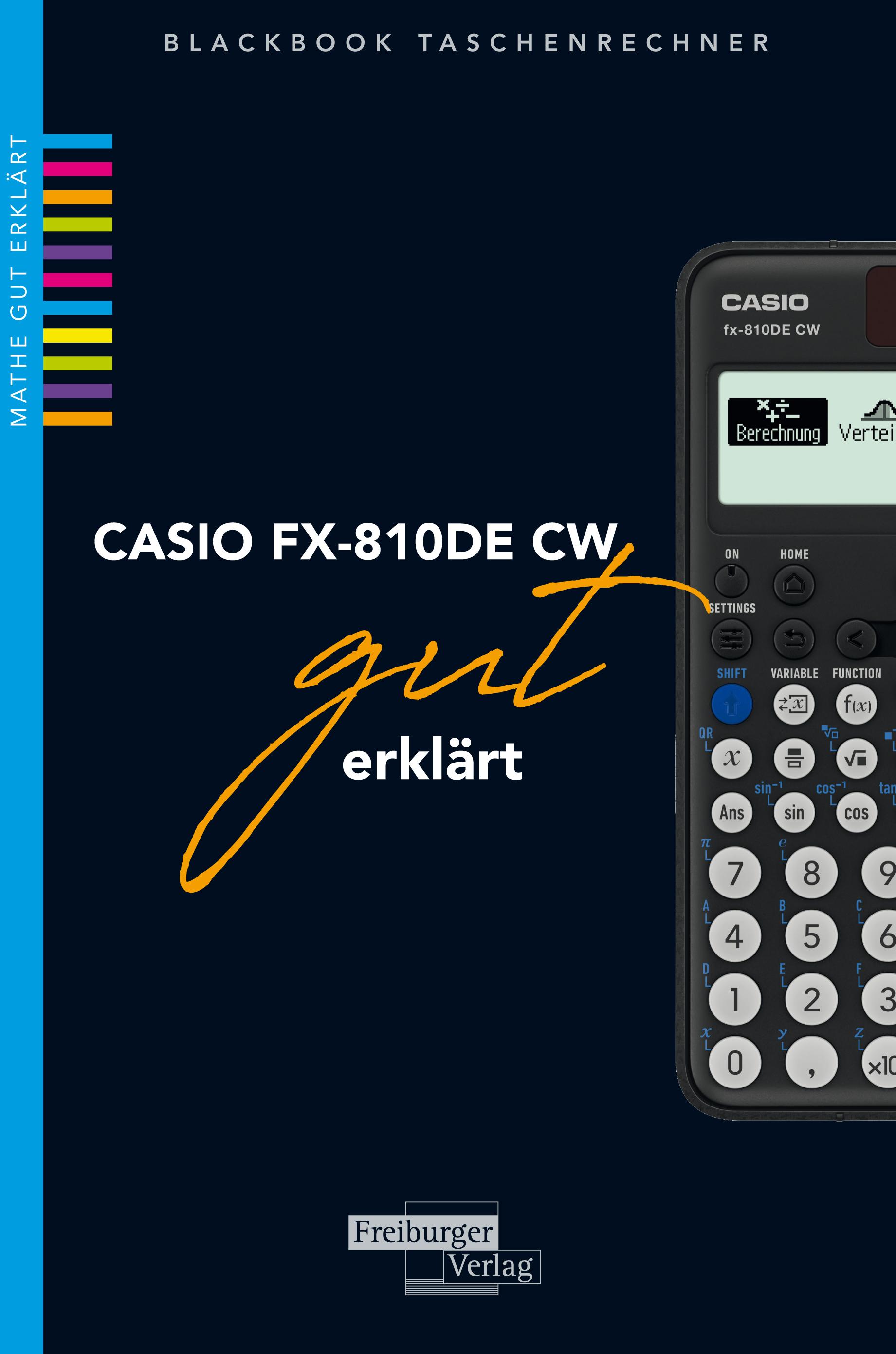 Vorderes Coverbild CASIO fx-810DE CW gut erklärt