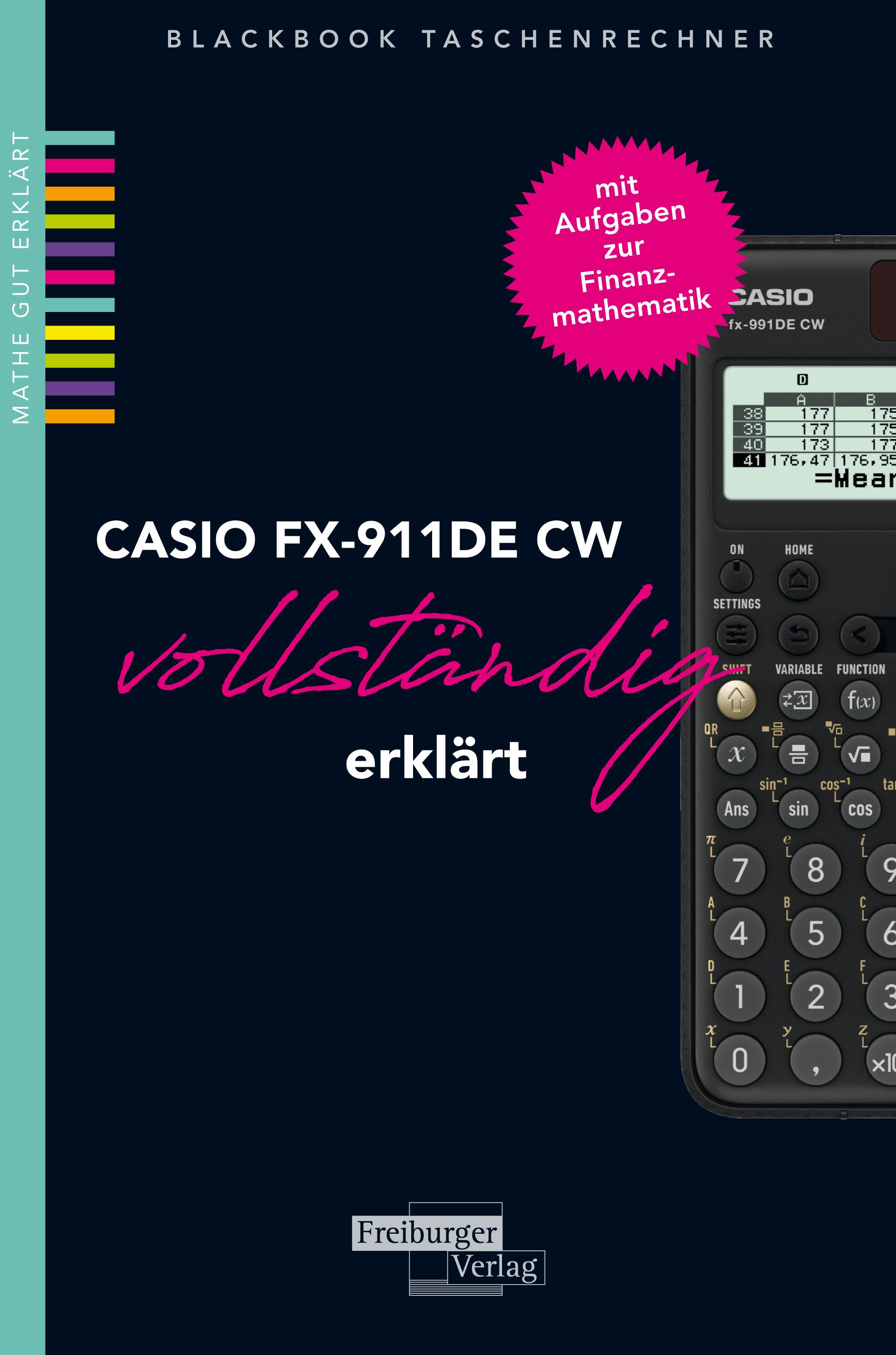Vorderes Coverbild CASIO fx-991DE CW vollständig erklärt