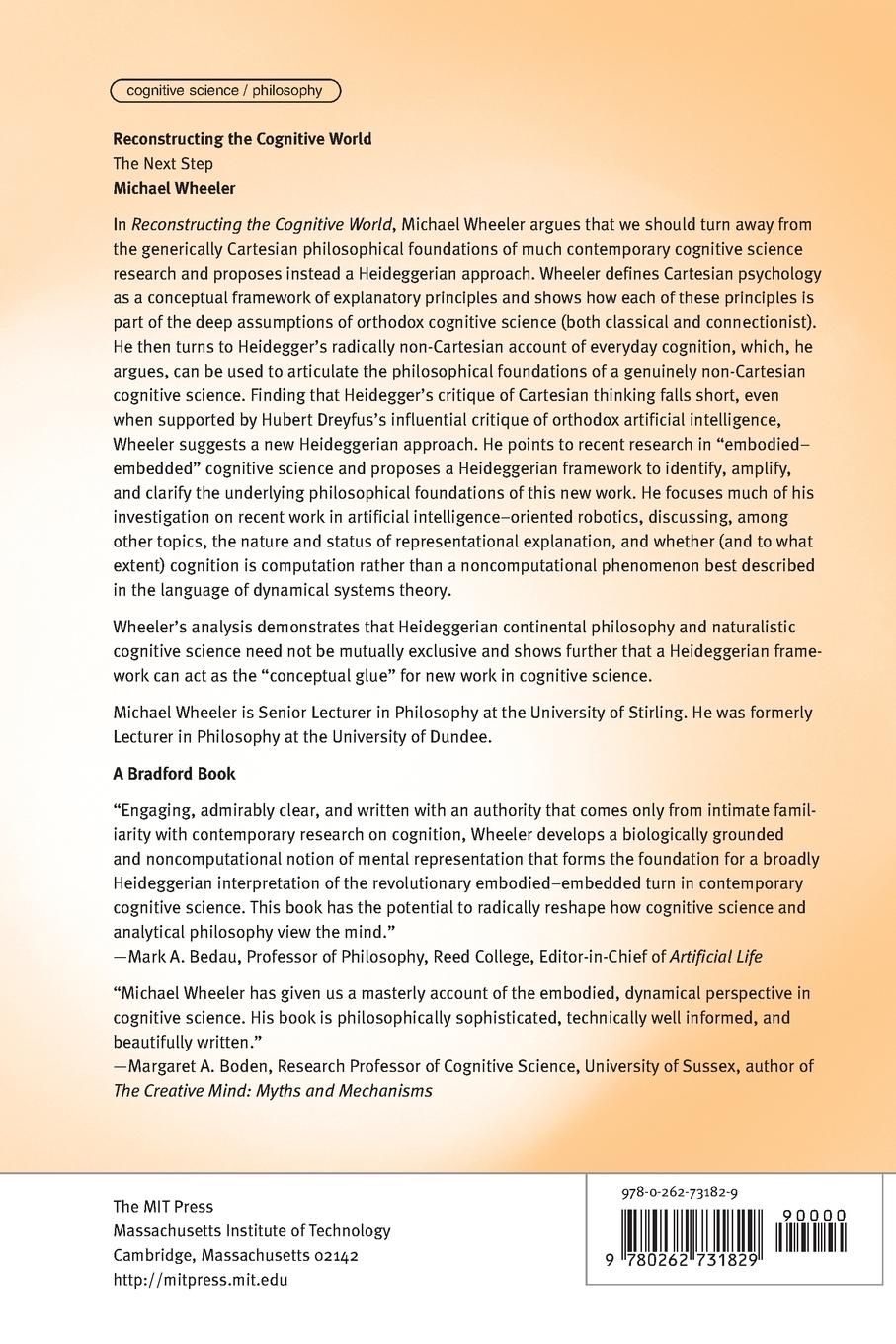 Rückseitencover Reconstructing the Cognitive World