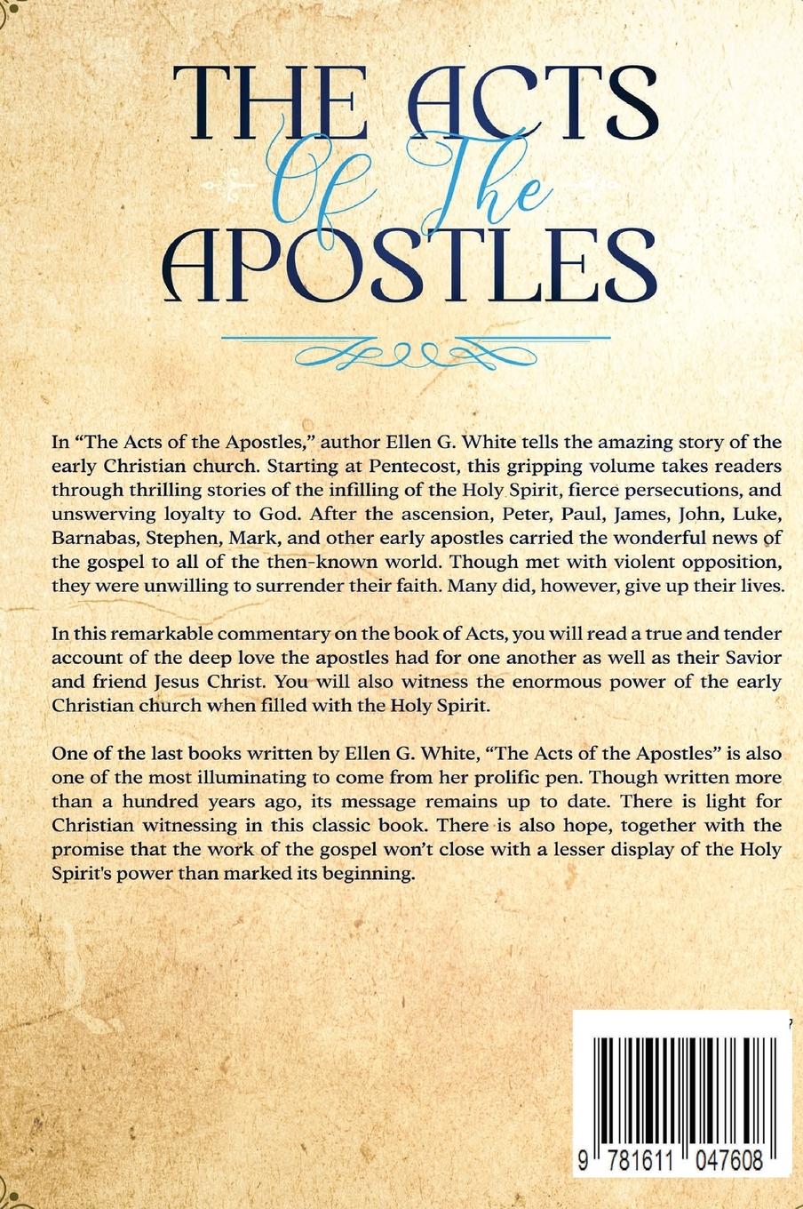 Rückseitencover The Acts of the Apostles