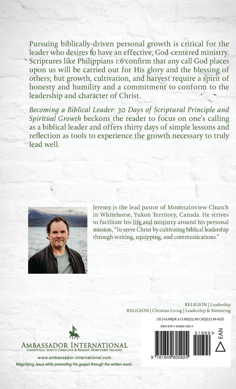 Rückseitencover Becoming a Biblical Leader