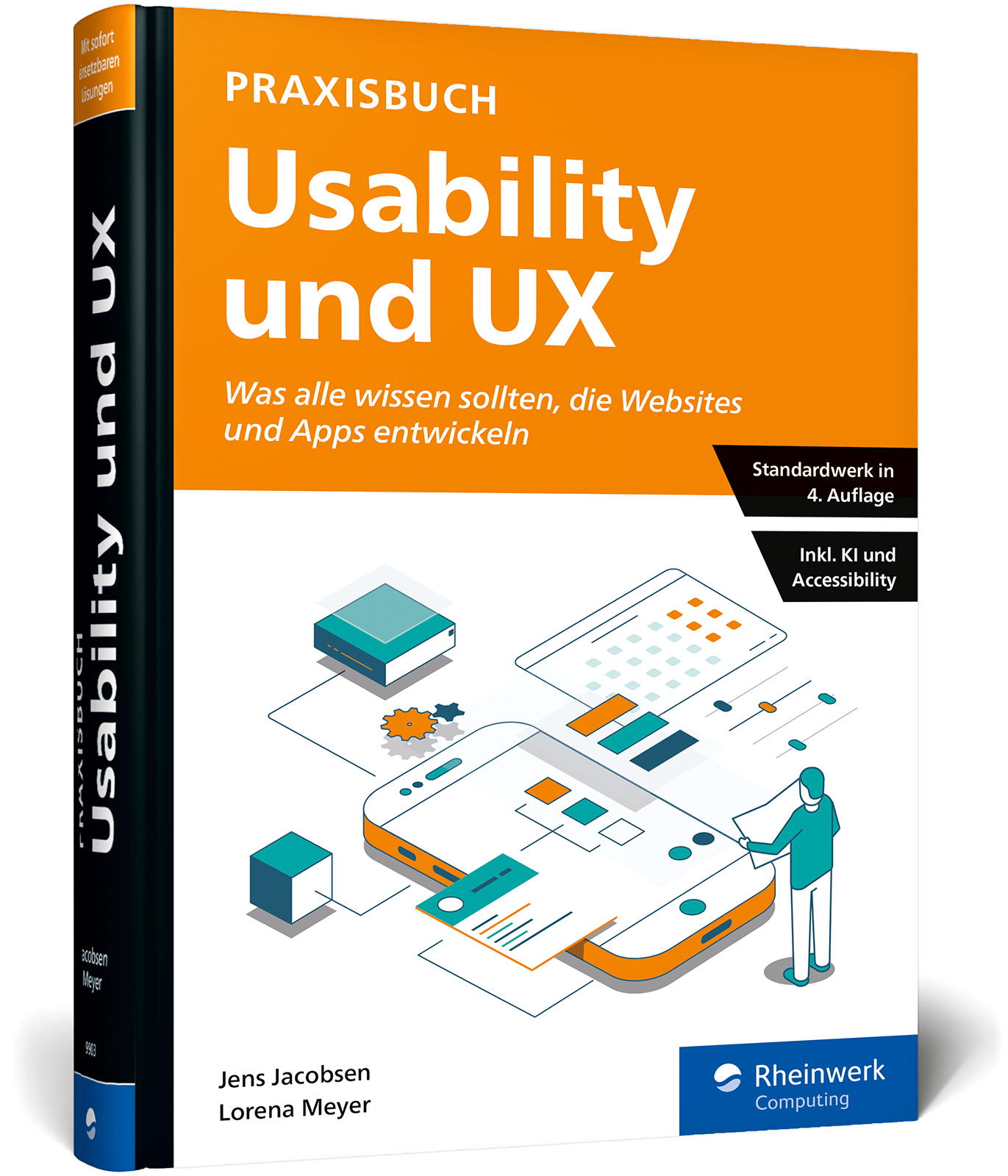 Vorderes Coverbild Praxisbuch Usability und UX