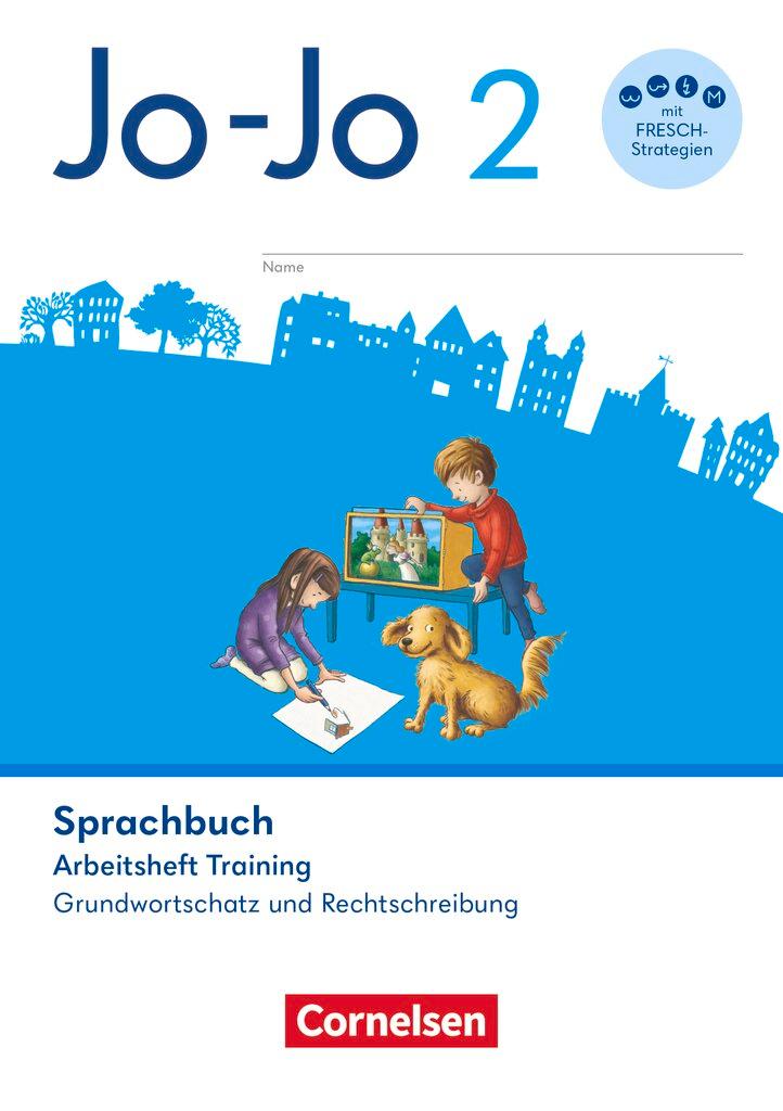 Vorderes Coverbild Jo-Jo Sprachbuch 2. Schuljahr - Allgemeine Ausgabe 2024 - Arbeitsheft Training - Grundwortschatz und Rechtschreibung