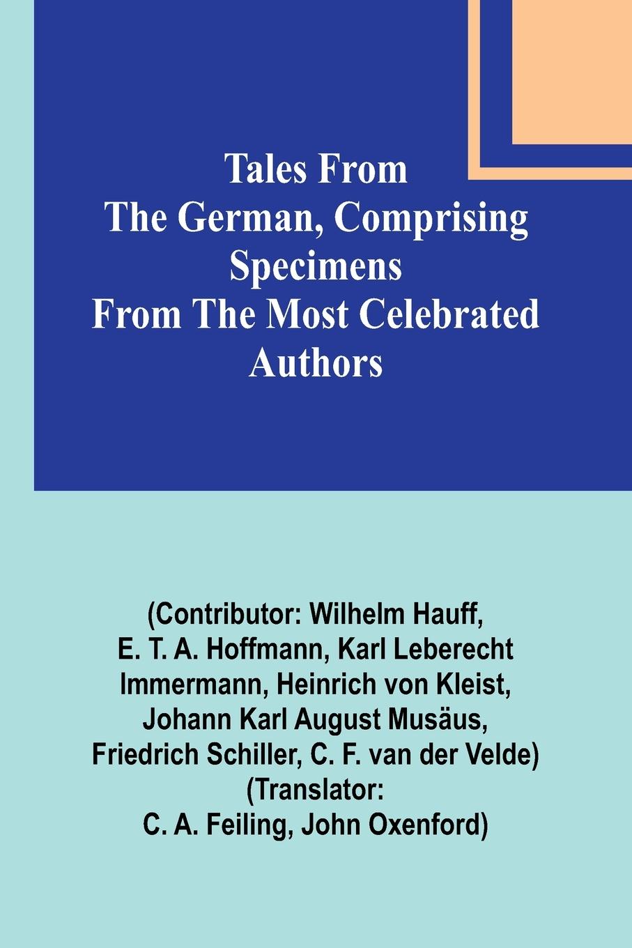 Vorderes Coverbild Tales from the German, Comprising specimens from the most celebrated authors