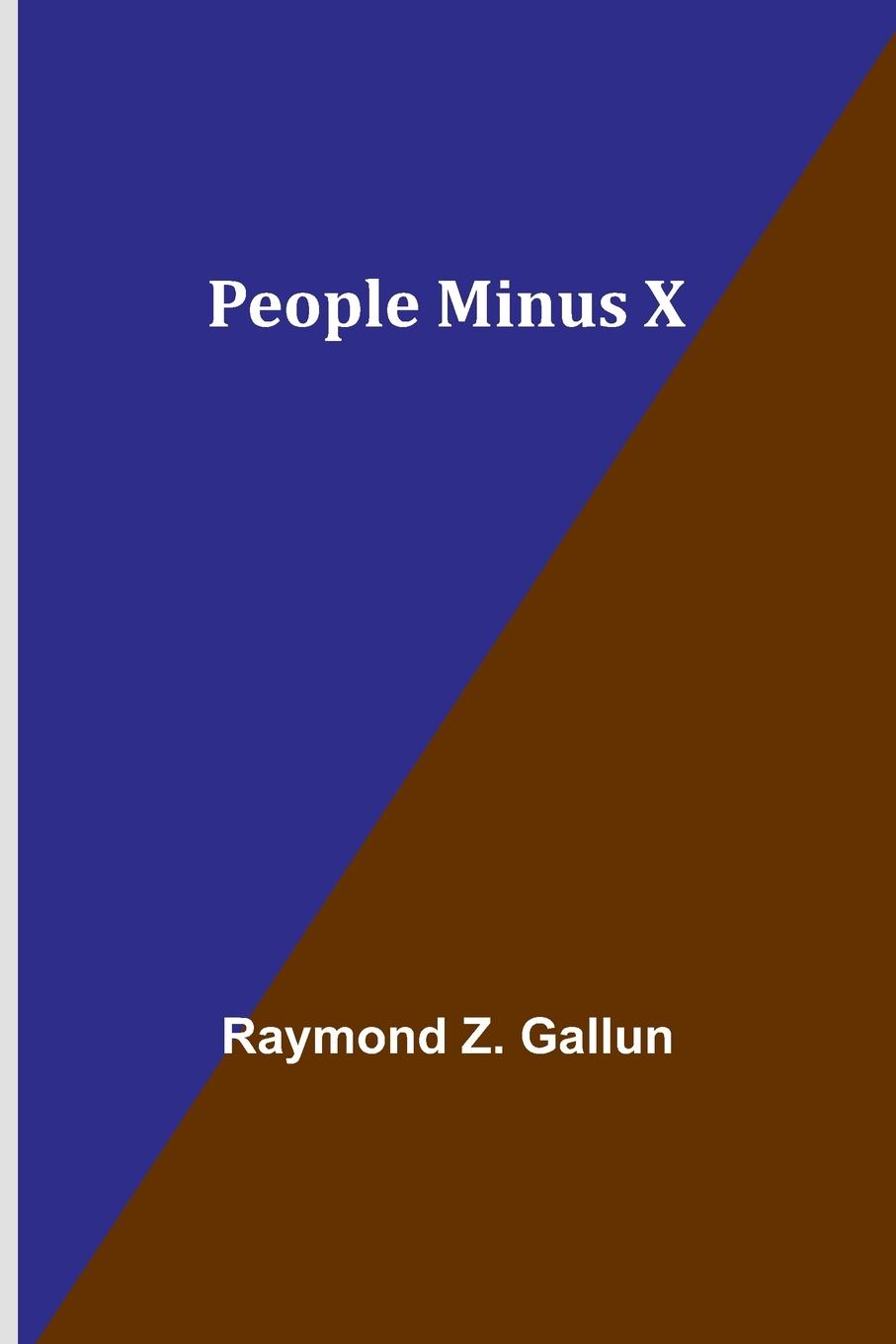 Vorderes Coverbild People Minus X