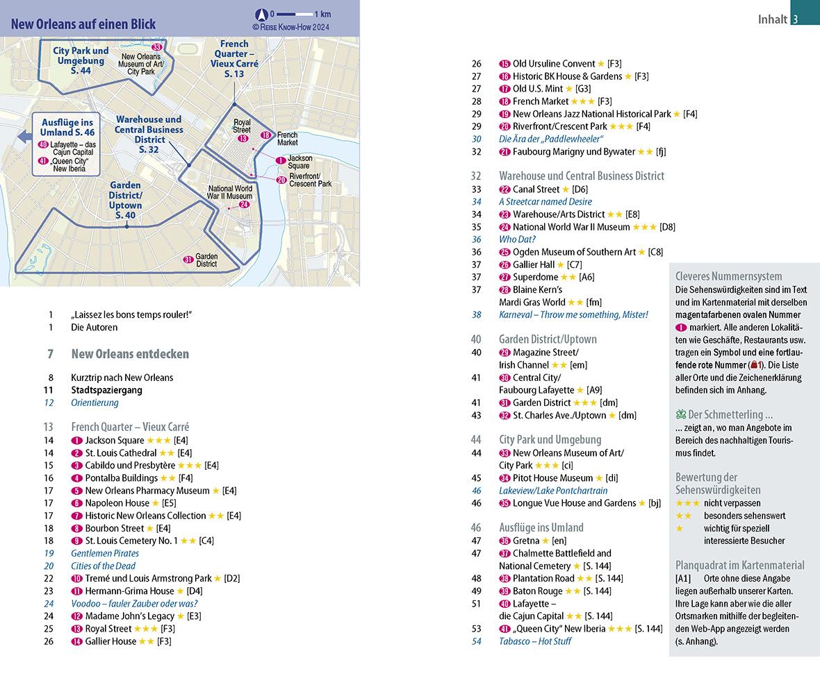 Beispielinhalt (Bild) Reise Know-How CityTrip New Orleans