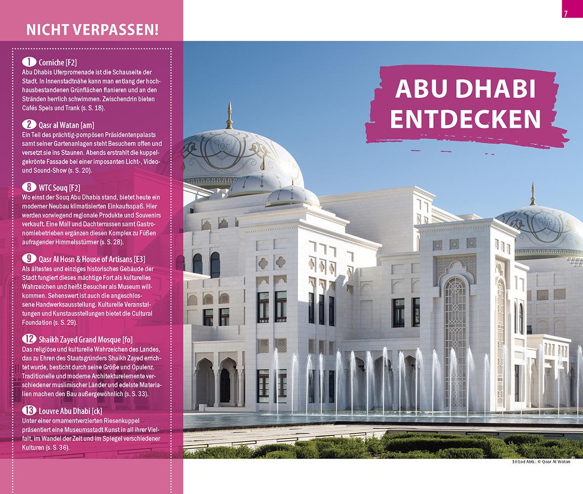 Beispielinhalt (Bild) Reise Know-How CityTrip Abu Dhabi