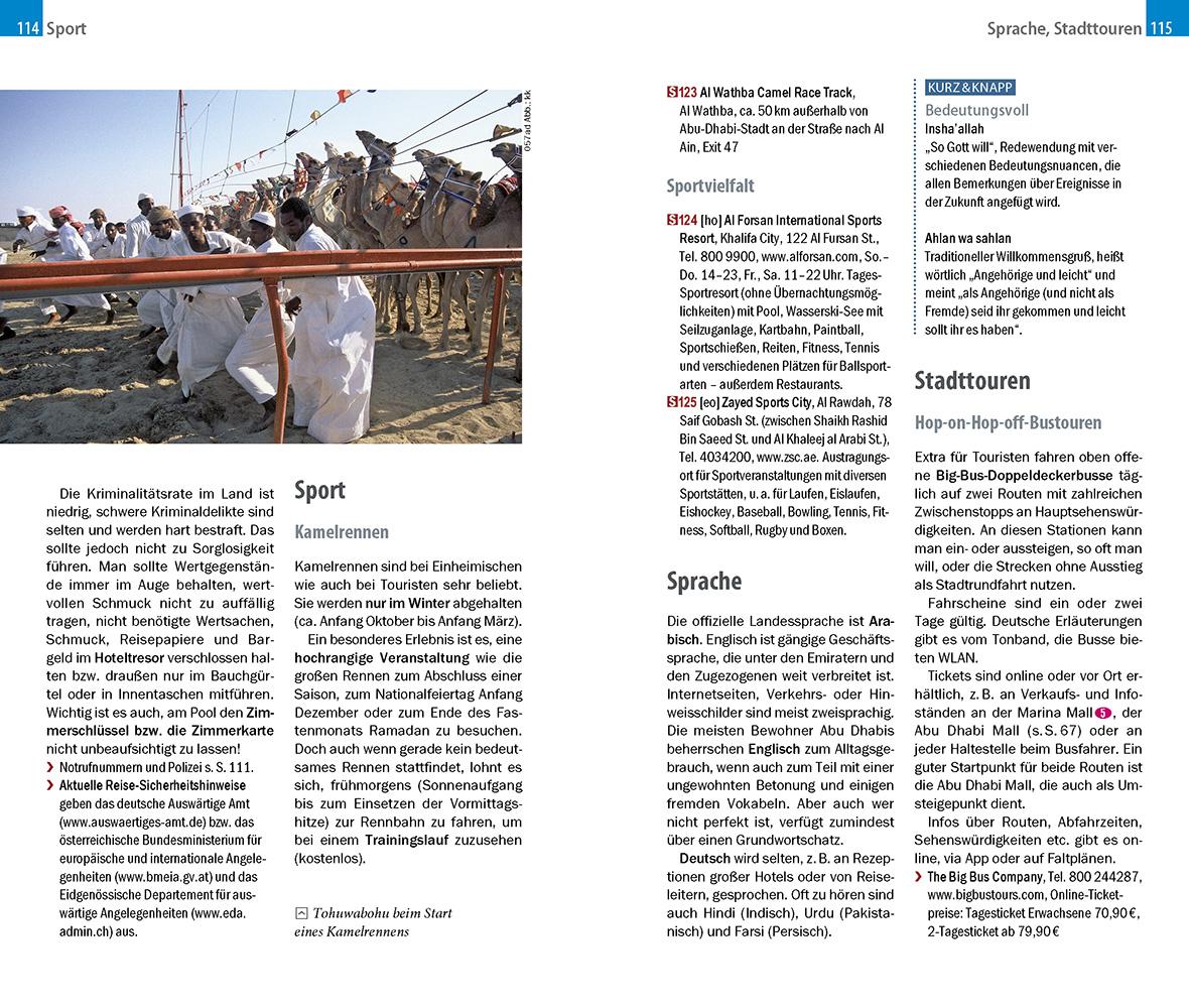 Beispielinhalt (Bild) Reise Know-How CityTrip Abu Dhabi