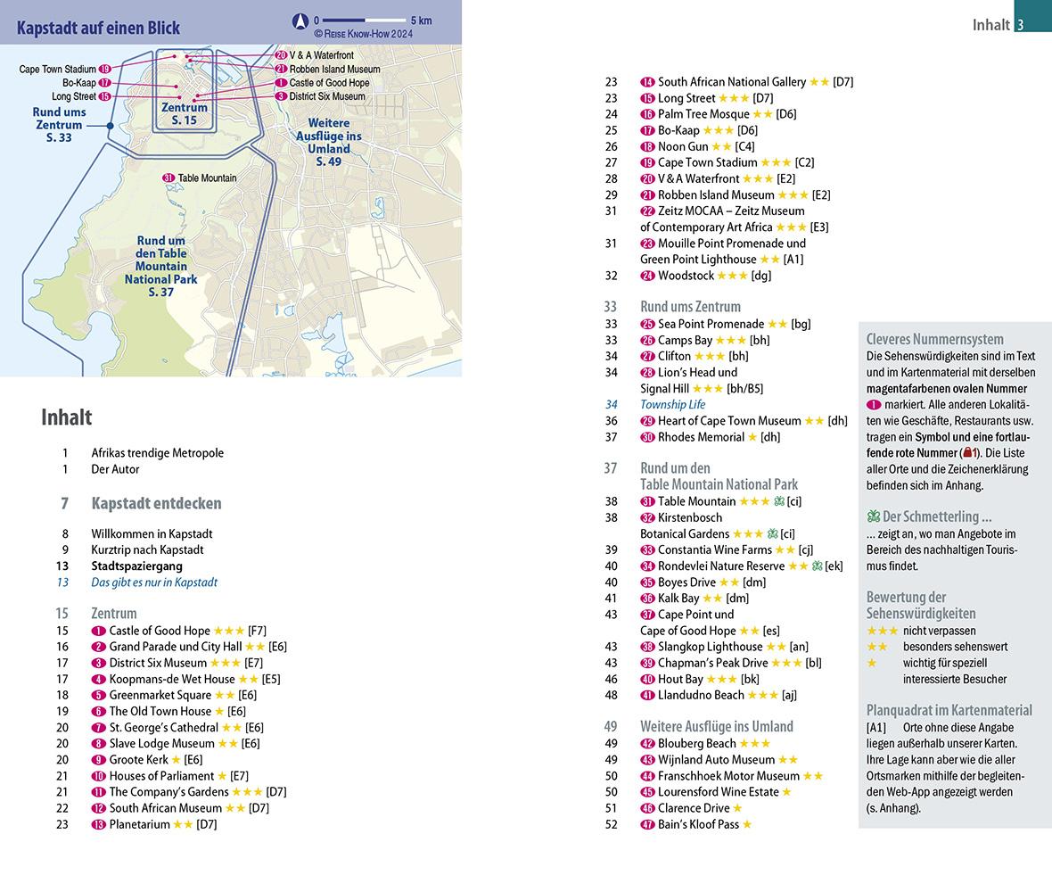 Beispielinhalt (Bild) Reise Know-How CityTrip Kapstadt