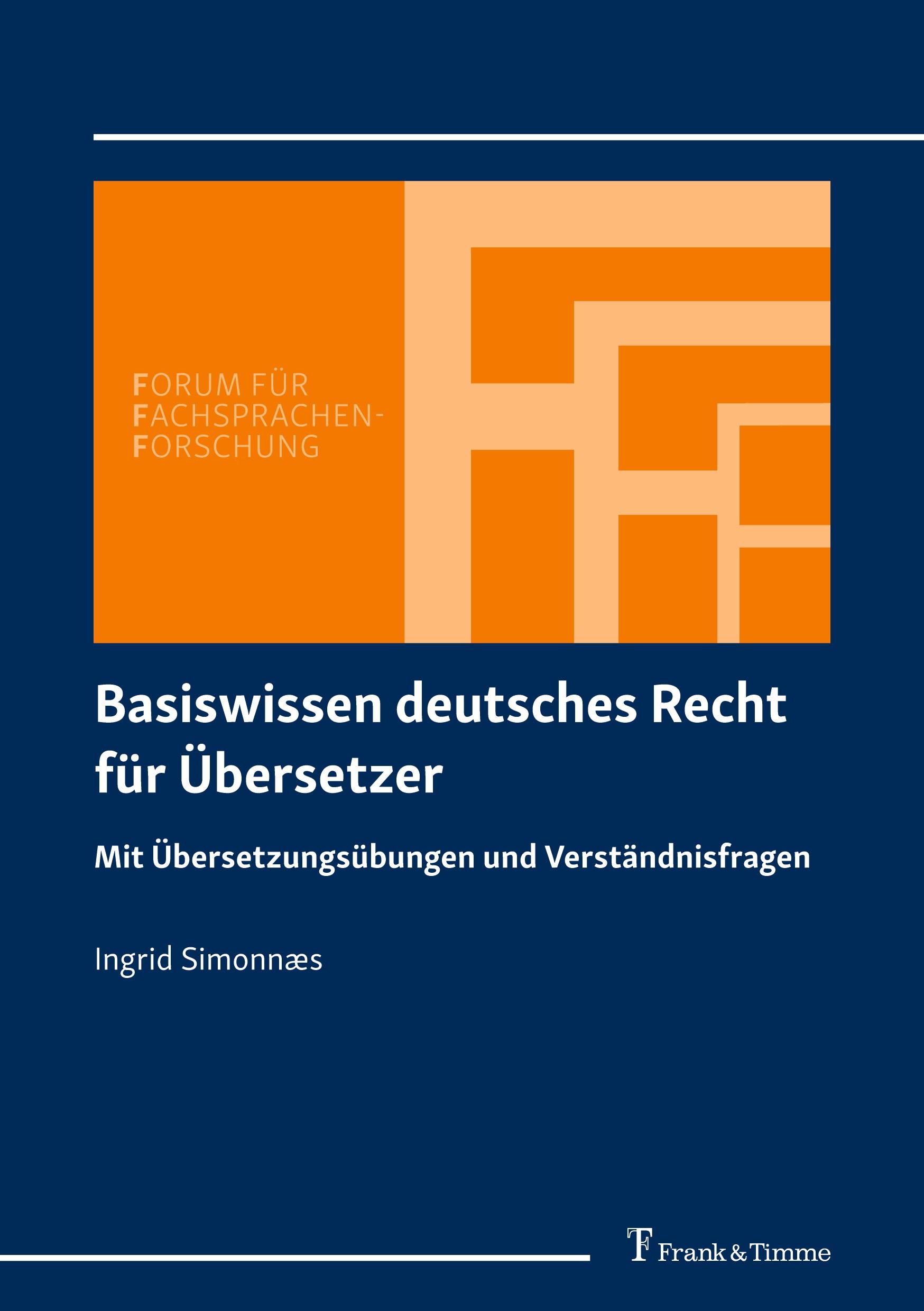 Vorderes Coverbild Basiswissen deutsches Recht für Übersetzer