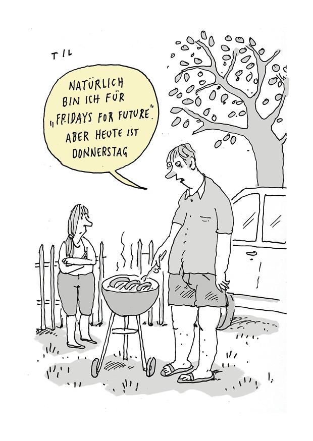 Beispielinhalt (Bild) Cartoon Postkarten - Klimawandel