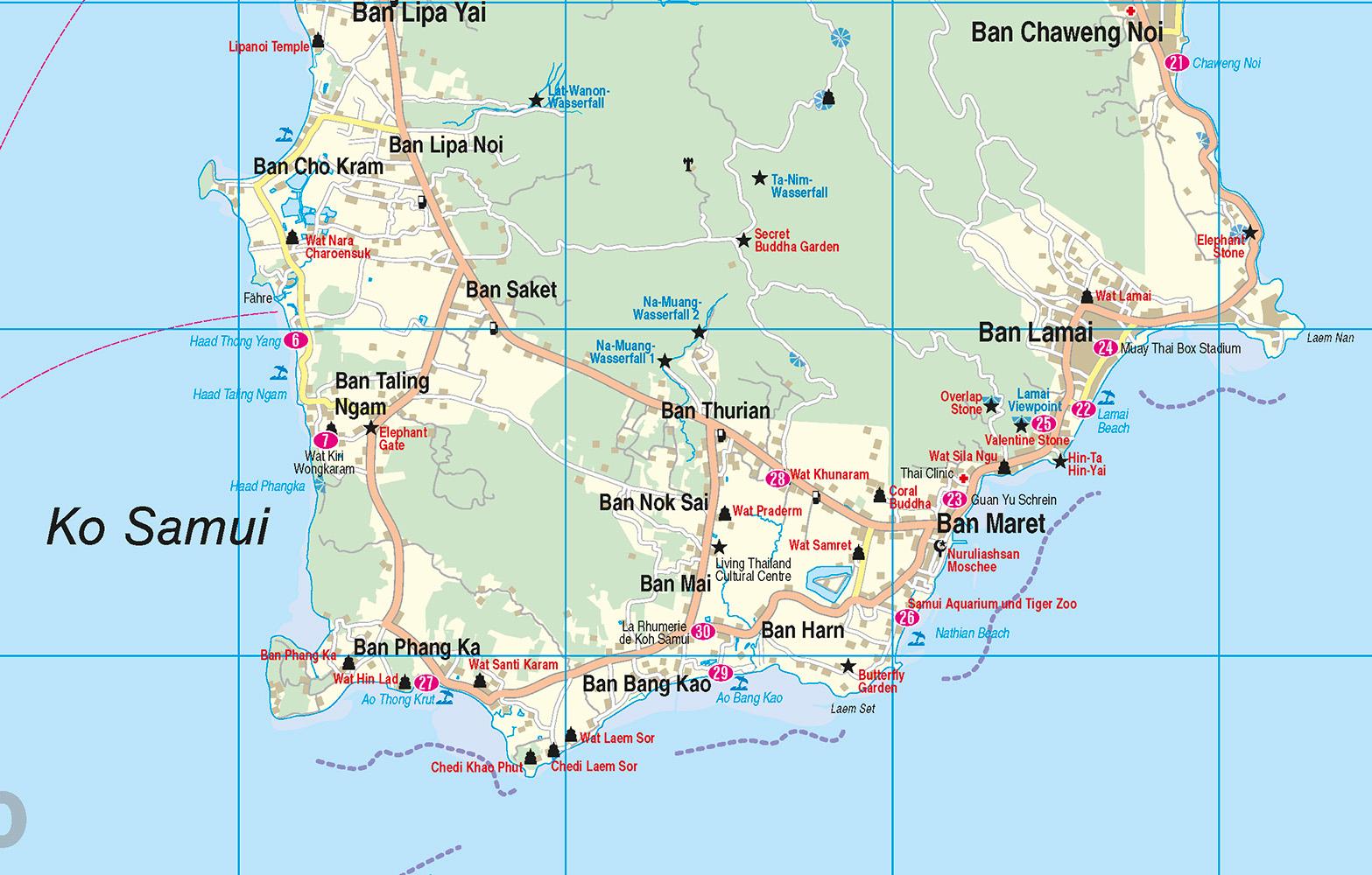 Beispielinhalt (Bild) Reise Know-How InselTrip Ko Samui, Ko Phangan, Ko Tao