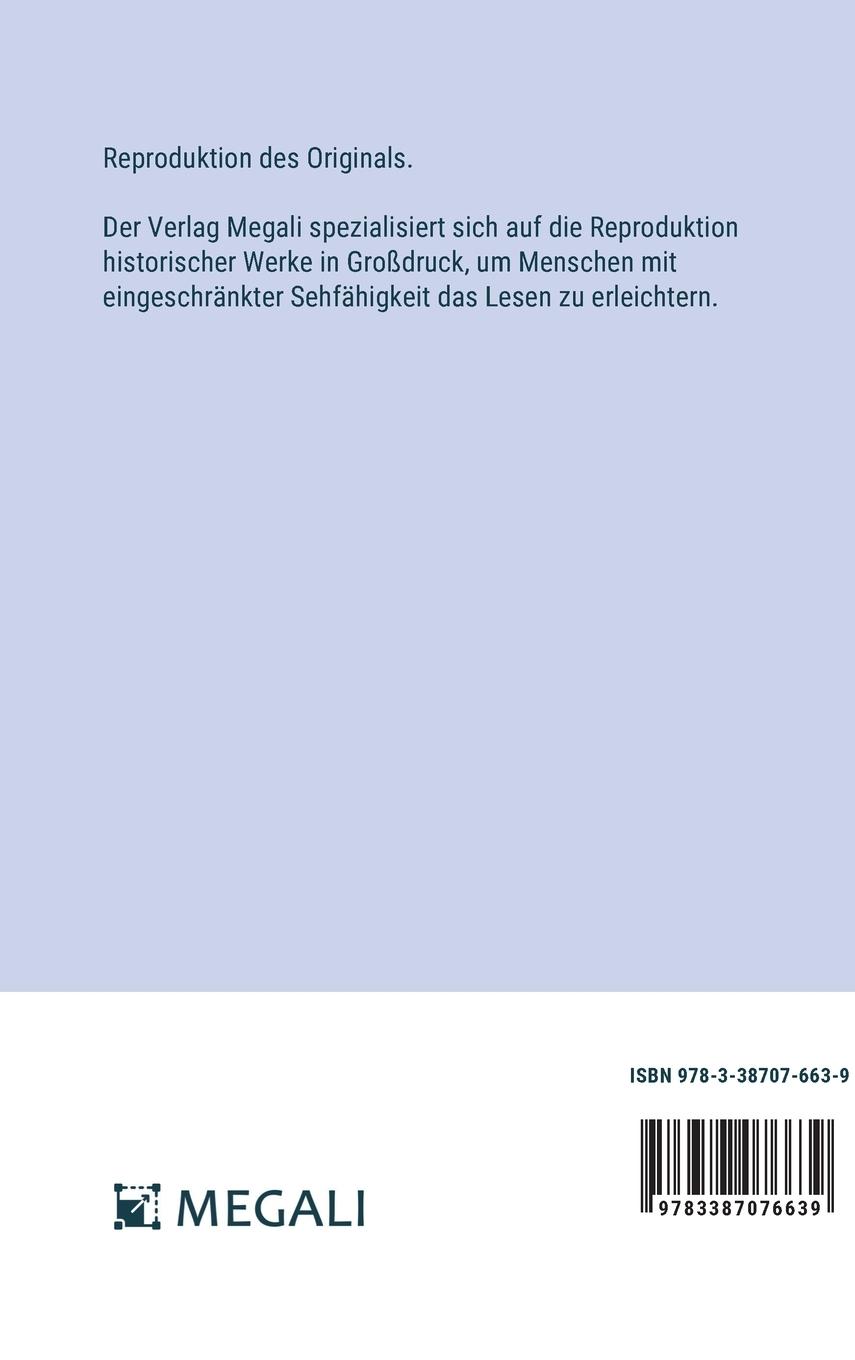 Rückseitencover Mensch Und Erde; Skizzen Von Den Wechselbeziehungen Zwischen Beiden