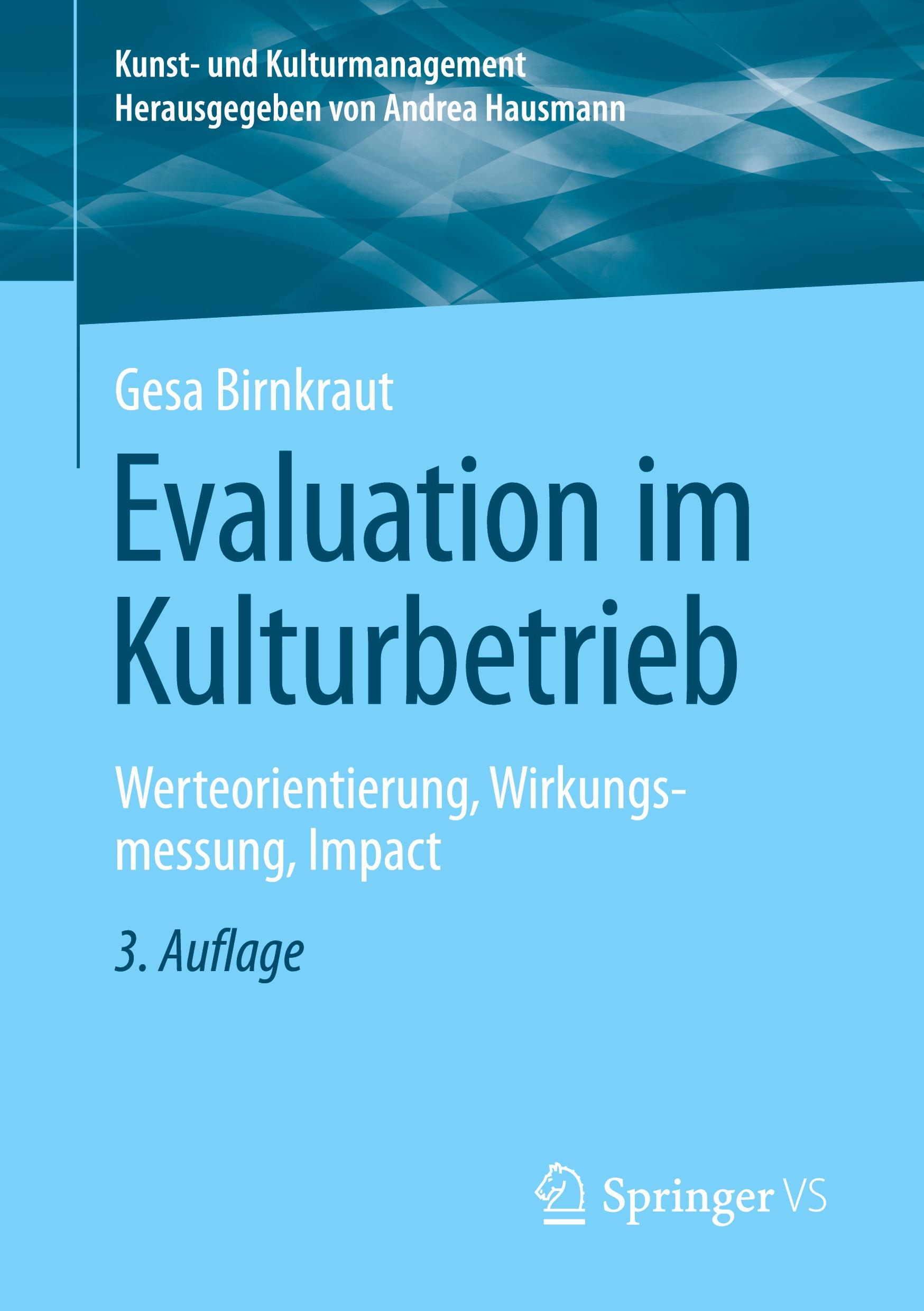 Vorderes Coverbild Evaluation im Kulturbetrieb
