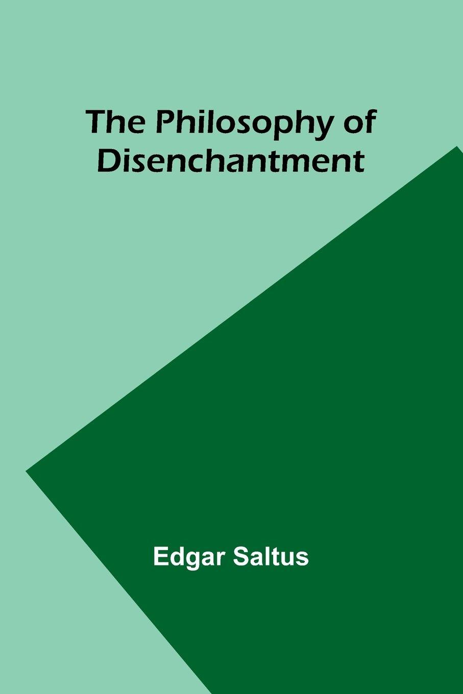 Vorderes Coverbild The Philosophy of Disenchantment