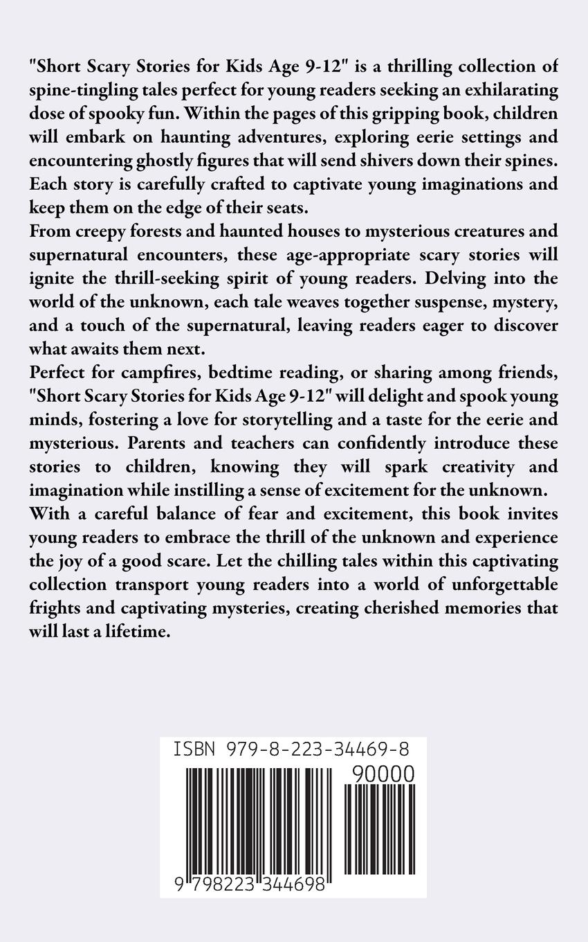 Rückseitencover Short Scary Story for Kids Age 9-12