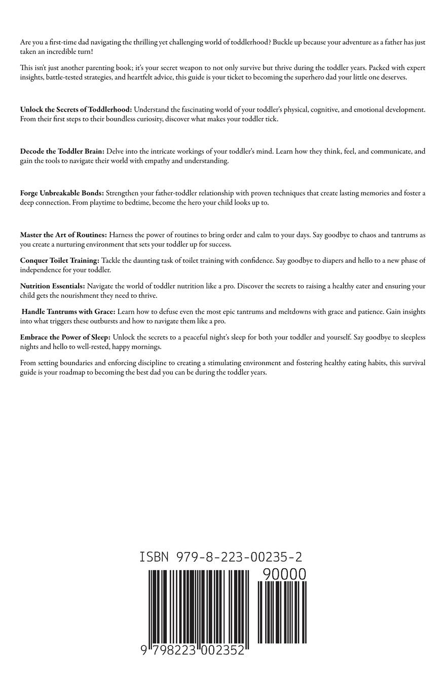 Rückseitencover Parenting Toddlers Years Survival Guide for First-Time Dads
