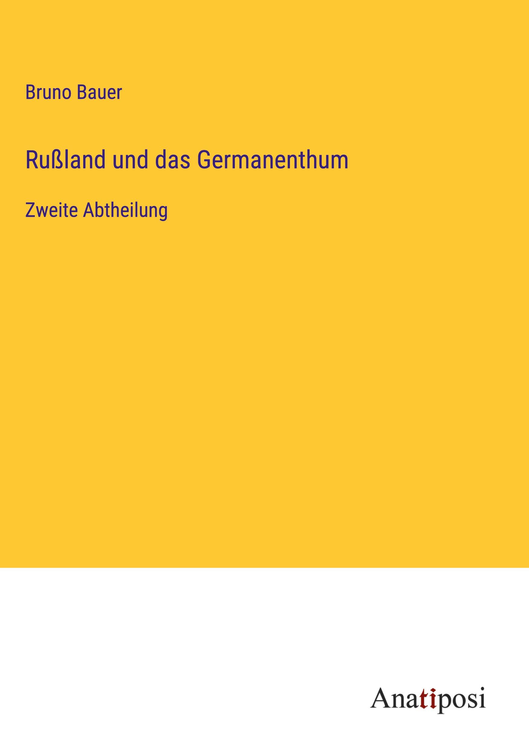 Vorderes Coverbild Rußland und das Germanenthum