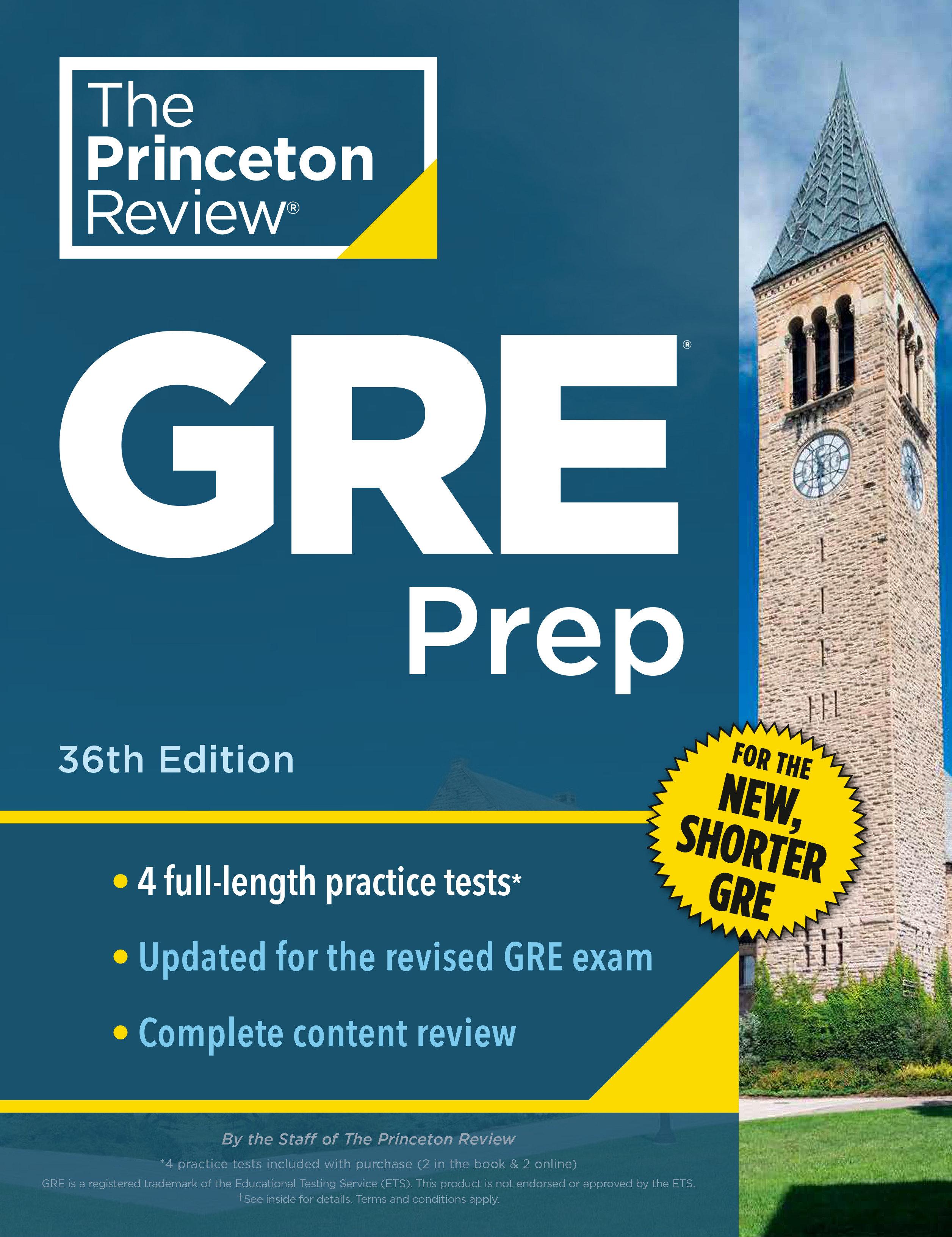 Vorderes Coverbild Princeton Review GRE Prep, 36th Edition