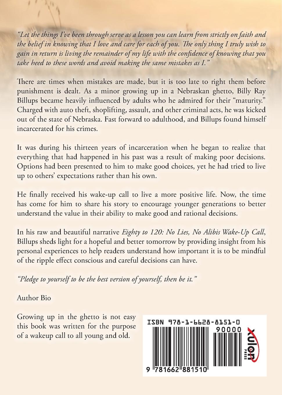 Rückseitencover Eighty to 120 Life is what you make it.