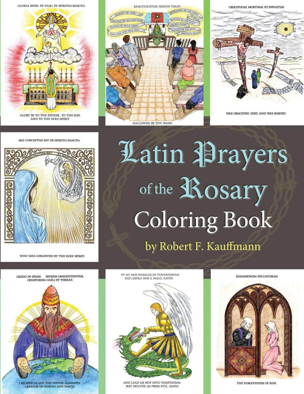 Vorderes Coverbild Latin Prayers of the Rosary Coloring Book
