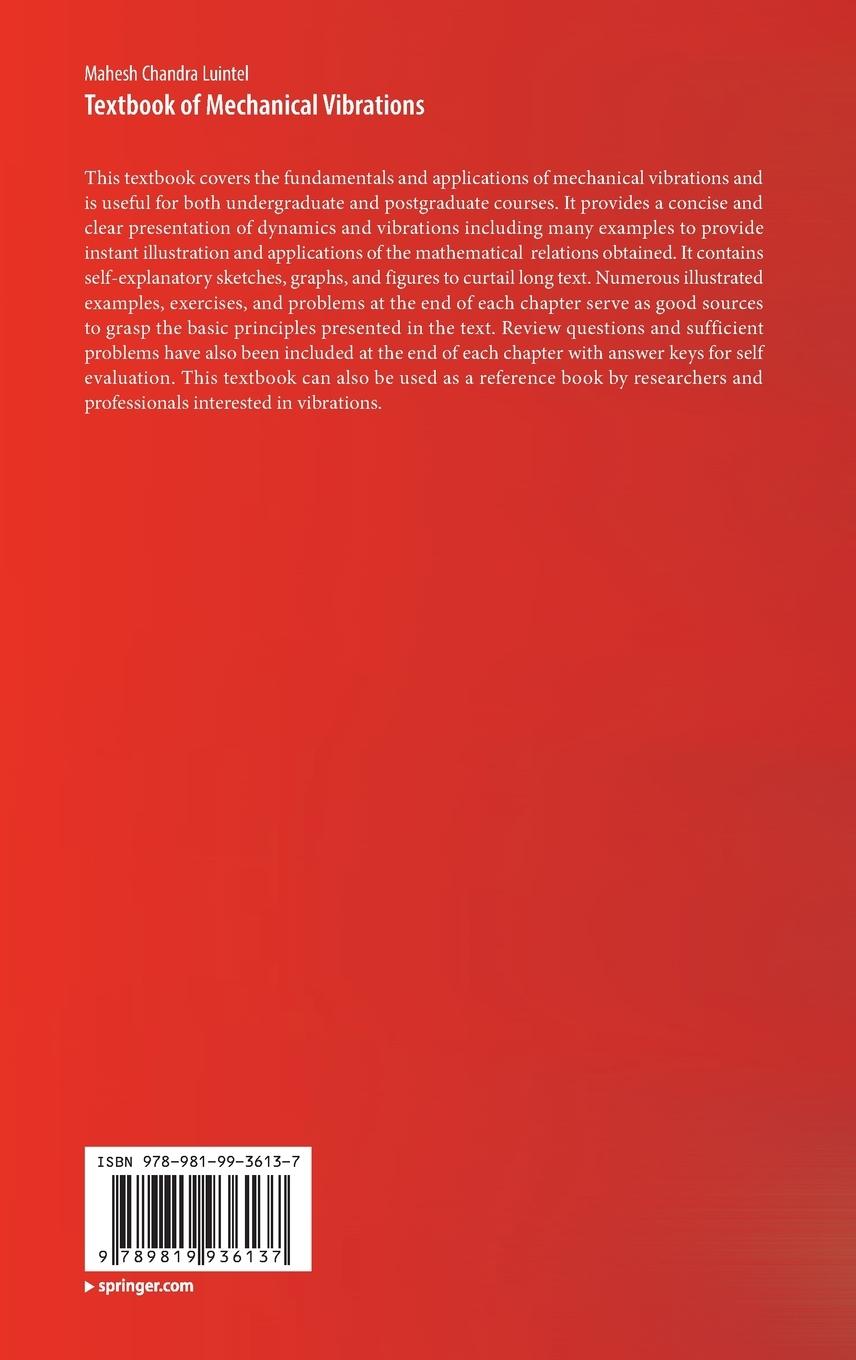 Rückseitencover Textbook of Mechanical Vibrations