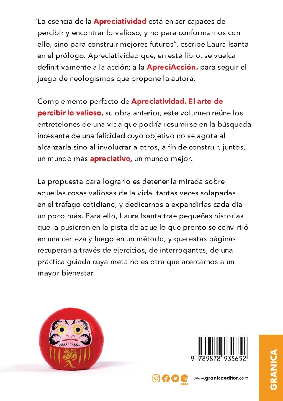 Rückseitencover Apreciatividad en acción