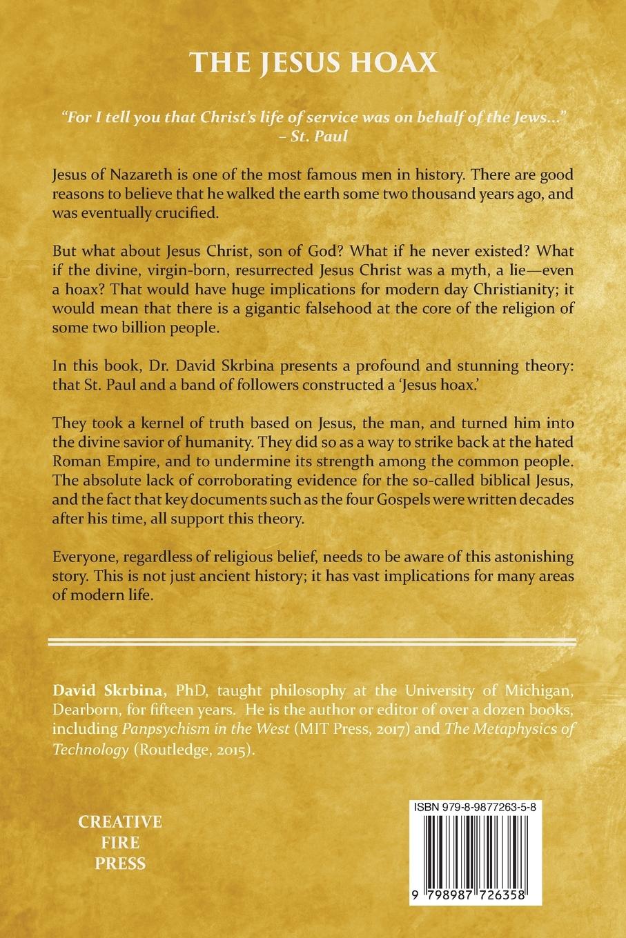 Rückseitencover The Jesus Hoax