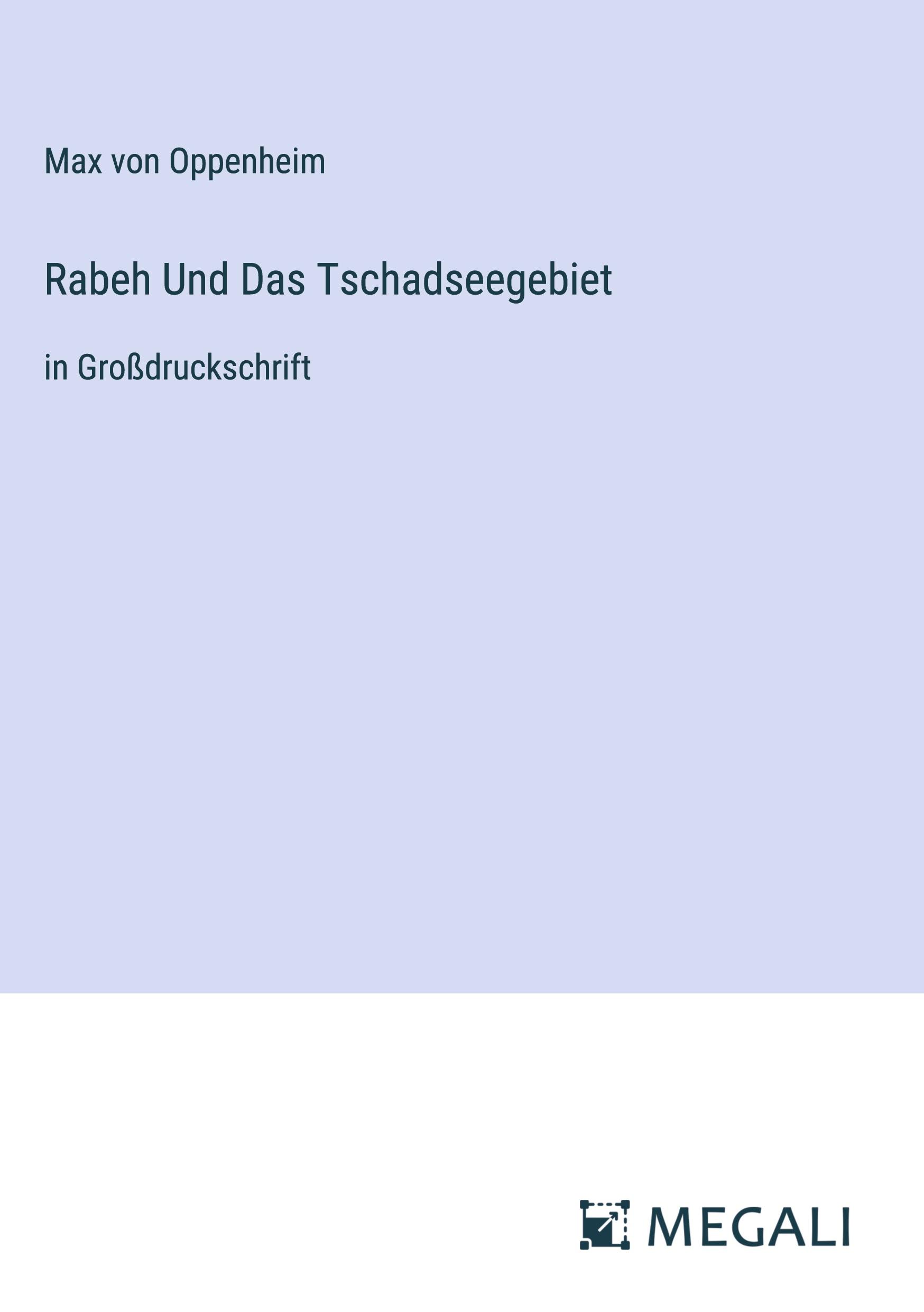 Vorderes Coverbild Rabeh Und Das Tschadseegebiet