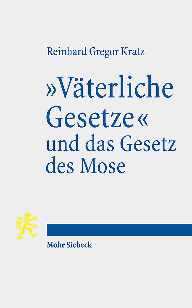 Vorderes Coverbild "Väterliche Gesetze" und das Gesetz des Mose