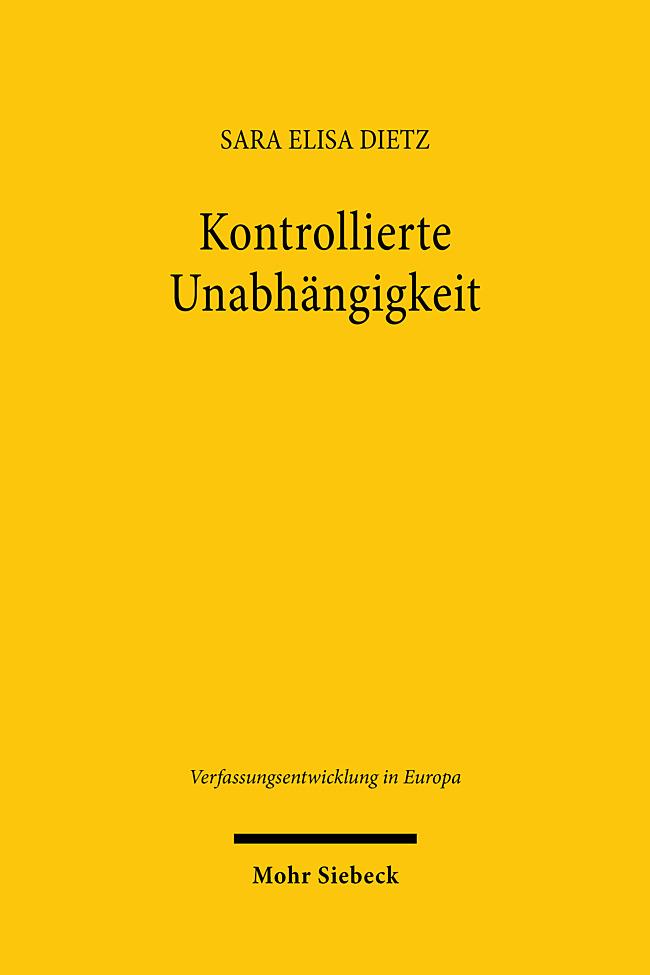 Vorderes Coverbild Kontrollierte Unabhängigkeit