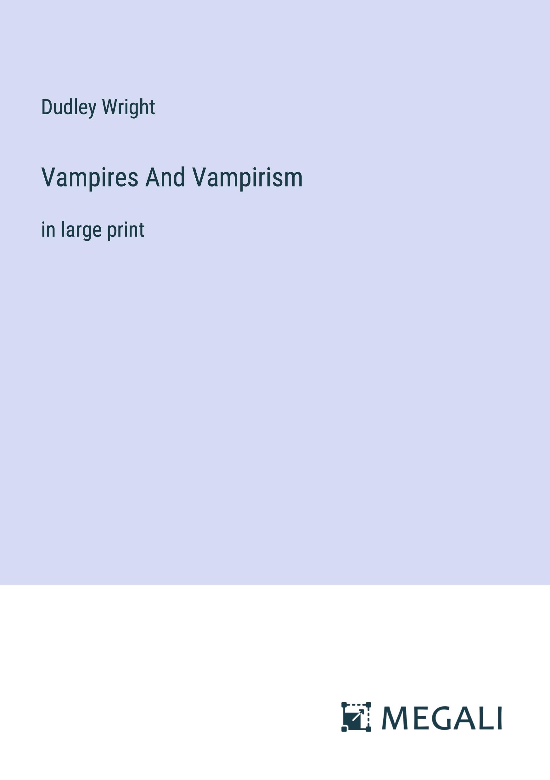 Vorderes Coverbild Vampires And Vampirism
