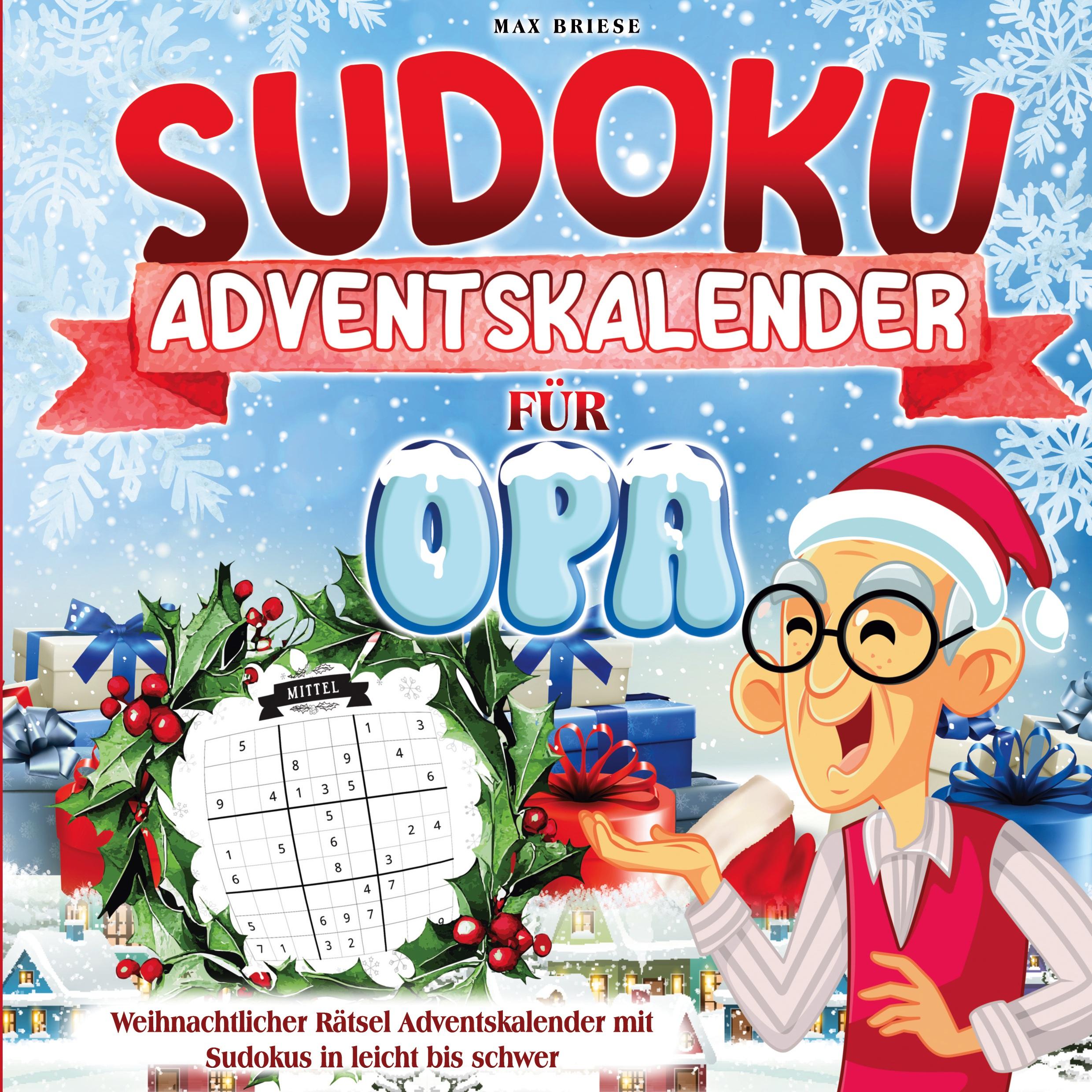 Vorderes Coverbild Sudoku Adventskalender für Opa