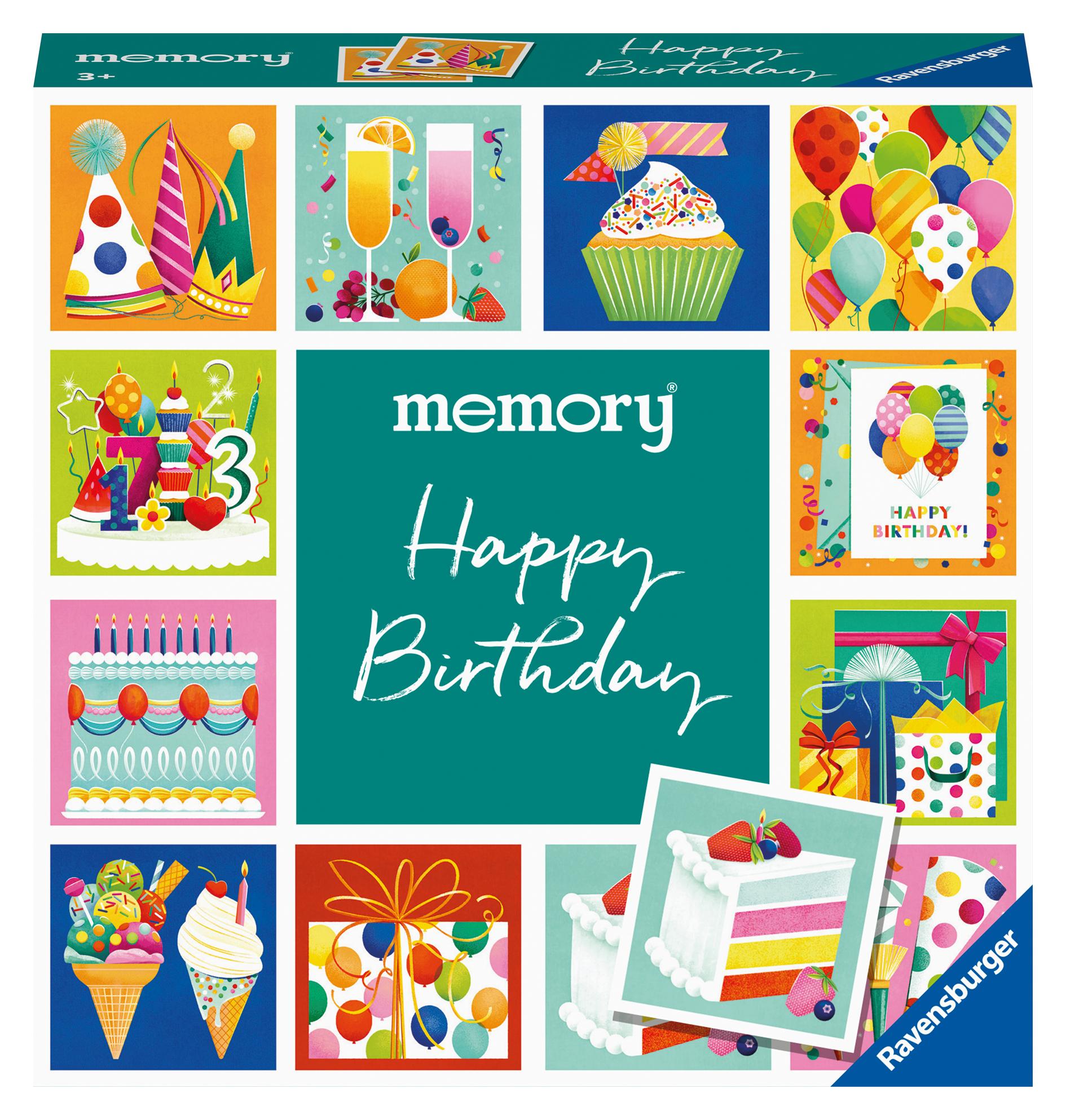 Vorderes Coverbild memory® moments - Happy Birthday - Gesellschaftsspiel & Brettspiel ab 3 Jahre