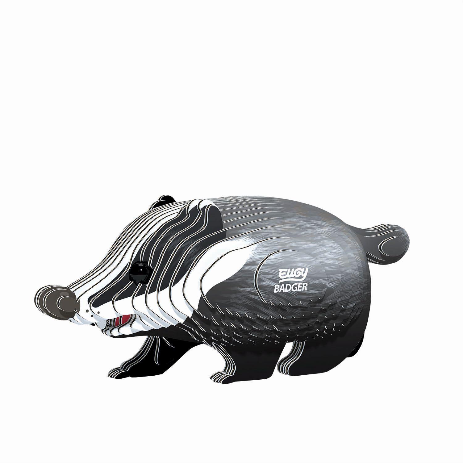 Beispielinhalt (Bild) EUGY - 3D Bastelset Dachs