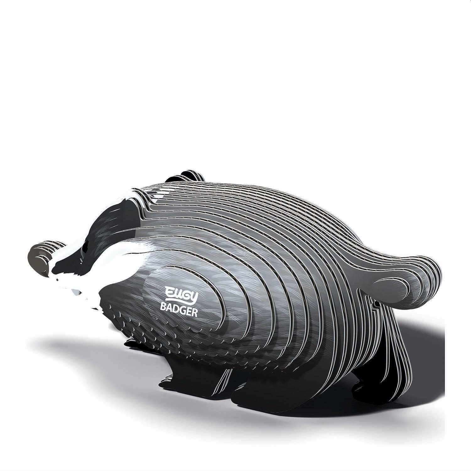 Beispielinhalt (Bild) EUGY - 3D Bastelset Dachs