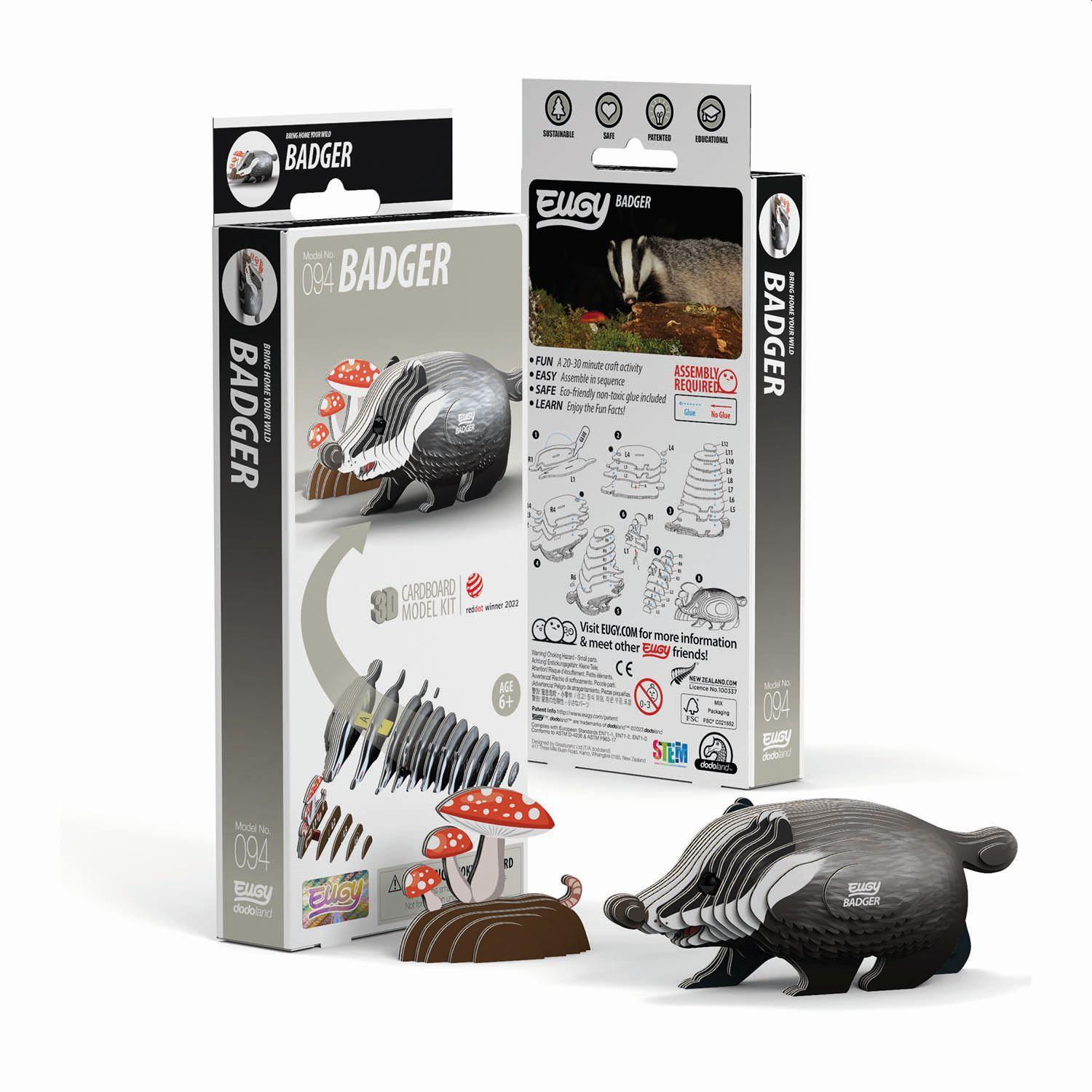 Vorderes Coverbild EUGY - 3D Bastelset Dachs