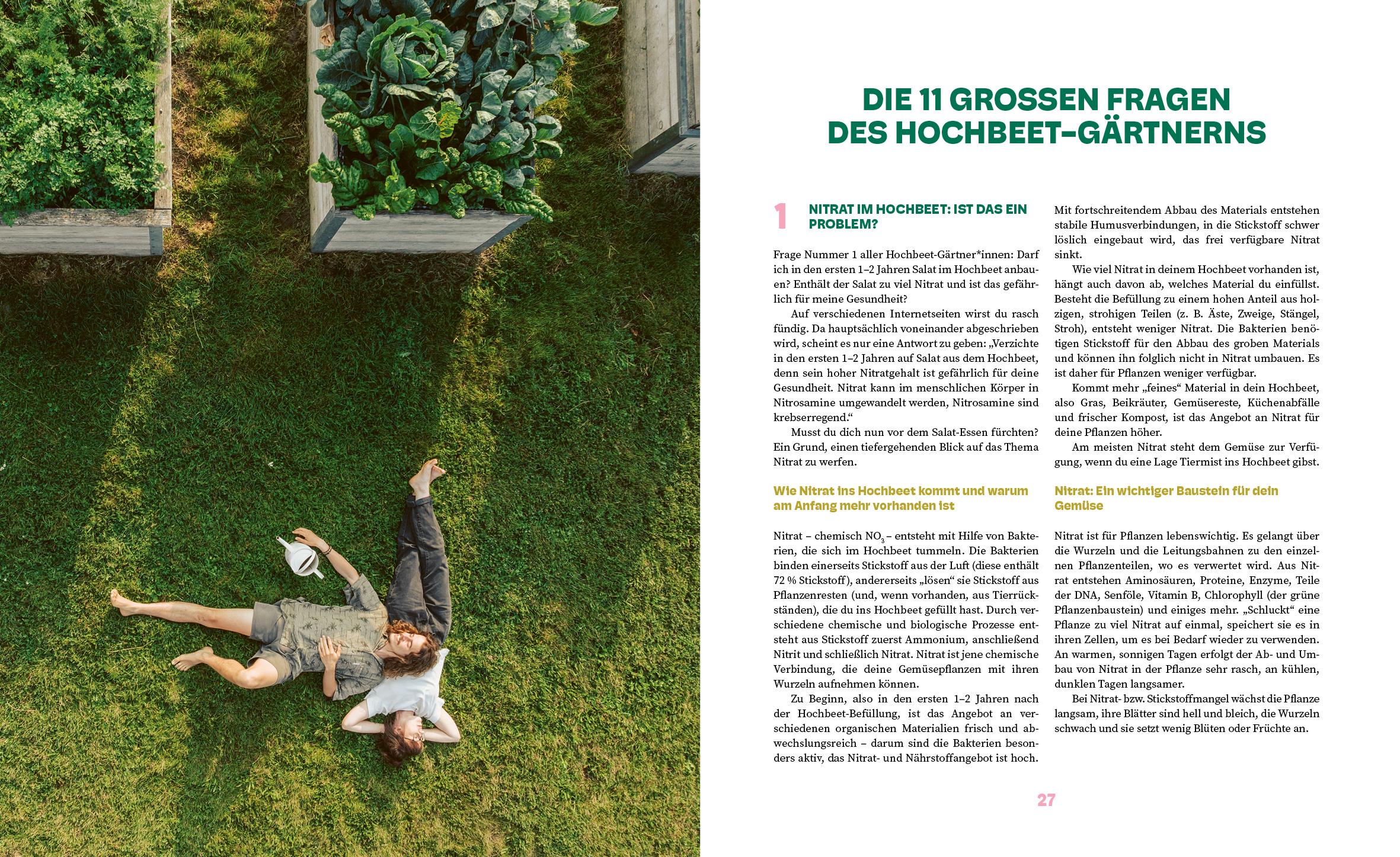 Beispielinhalt (Bild) Das große Hochbeet-Buch