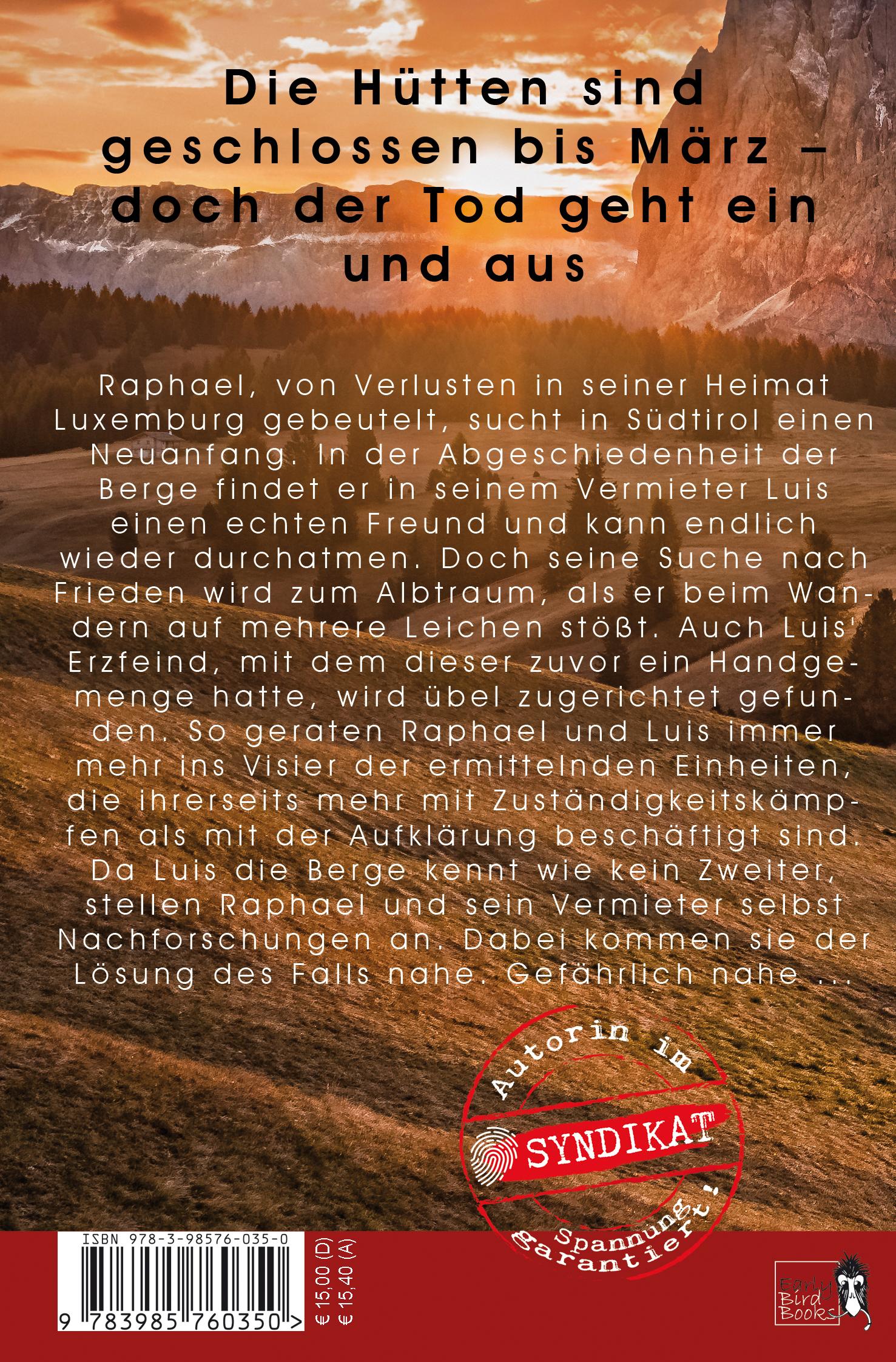 Rückseitencover TOD AM BERG
